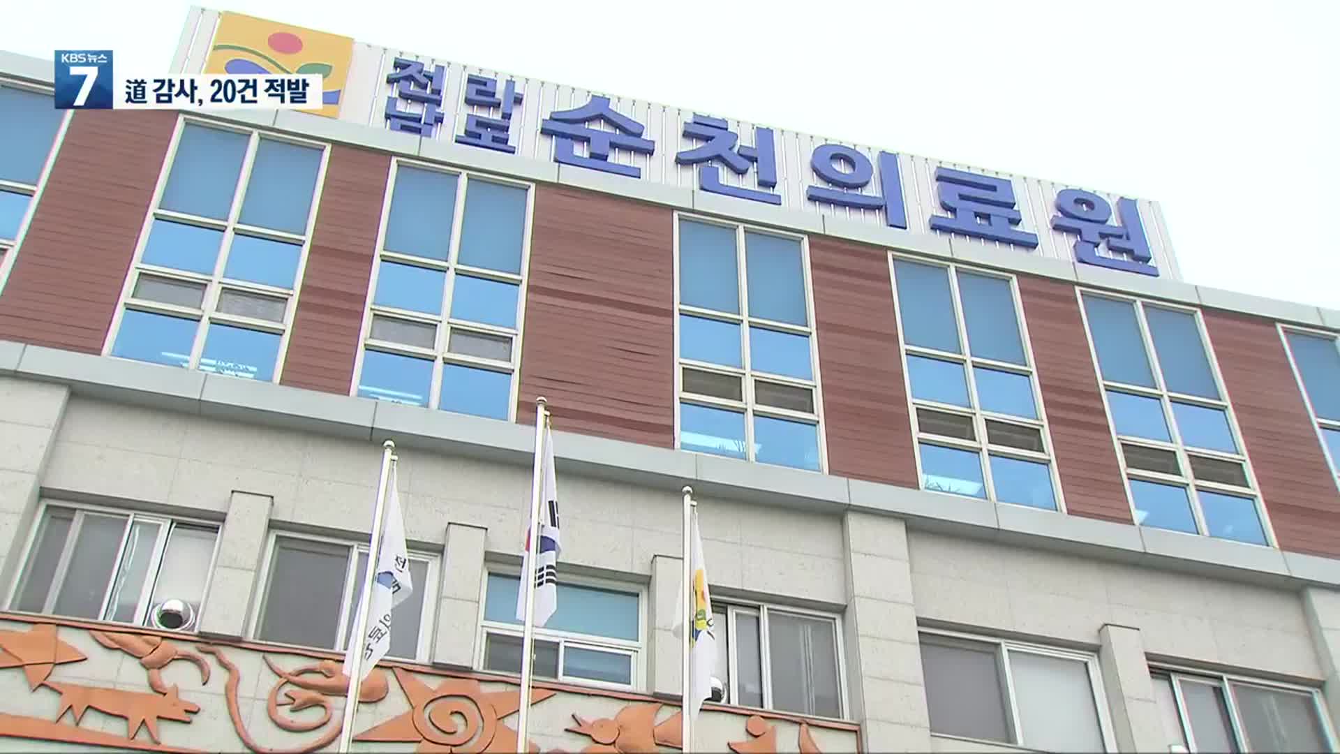 적자 운영…의사들 ‘펑펑’ 퍼준 순천의료원