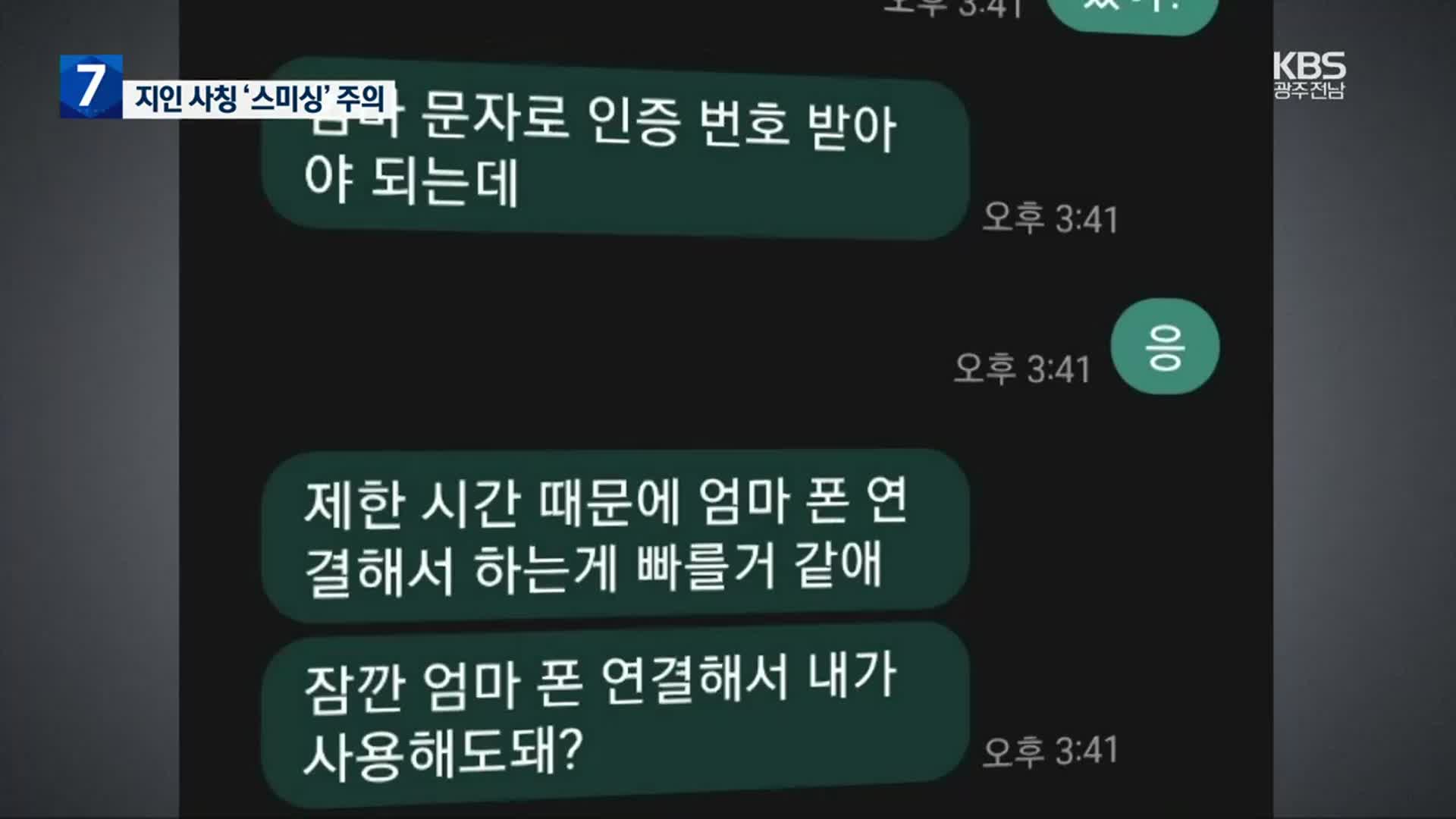 [여기는 전남] “엄마, 액정 깨져서”…스미싱에 2억원 피해