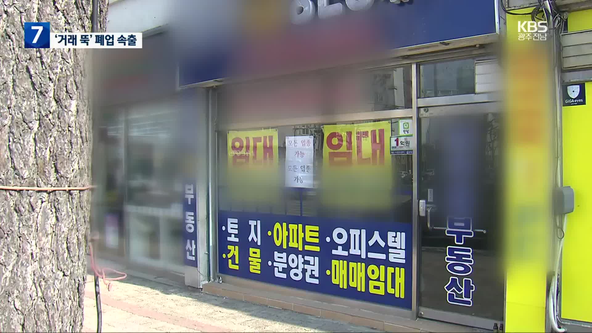 침체 직격탄 부동산 중개사 폐업률 껑충