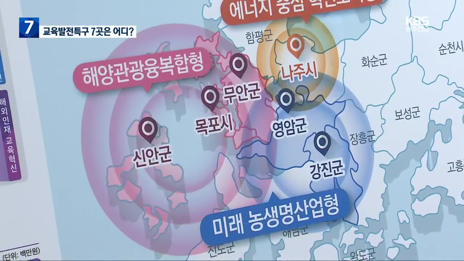 [여기는 전남] 교육부, 교육발전 특구 광주·전남 7개 지자체 선정