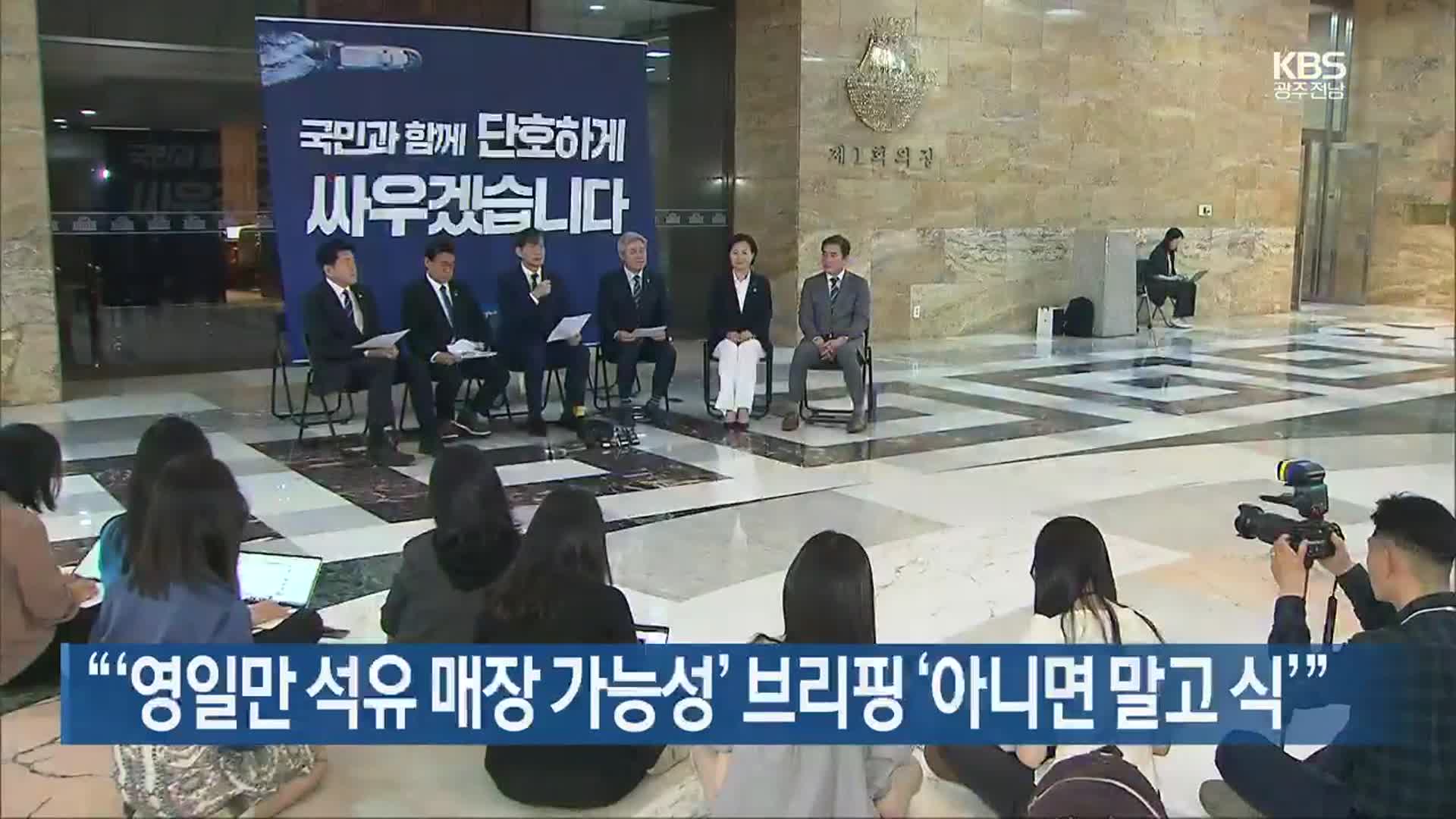 “‘영일만 석유 매장 가능성’ 브리핑 ‘아니면 말고 식’”