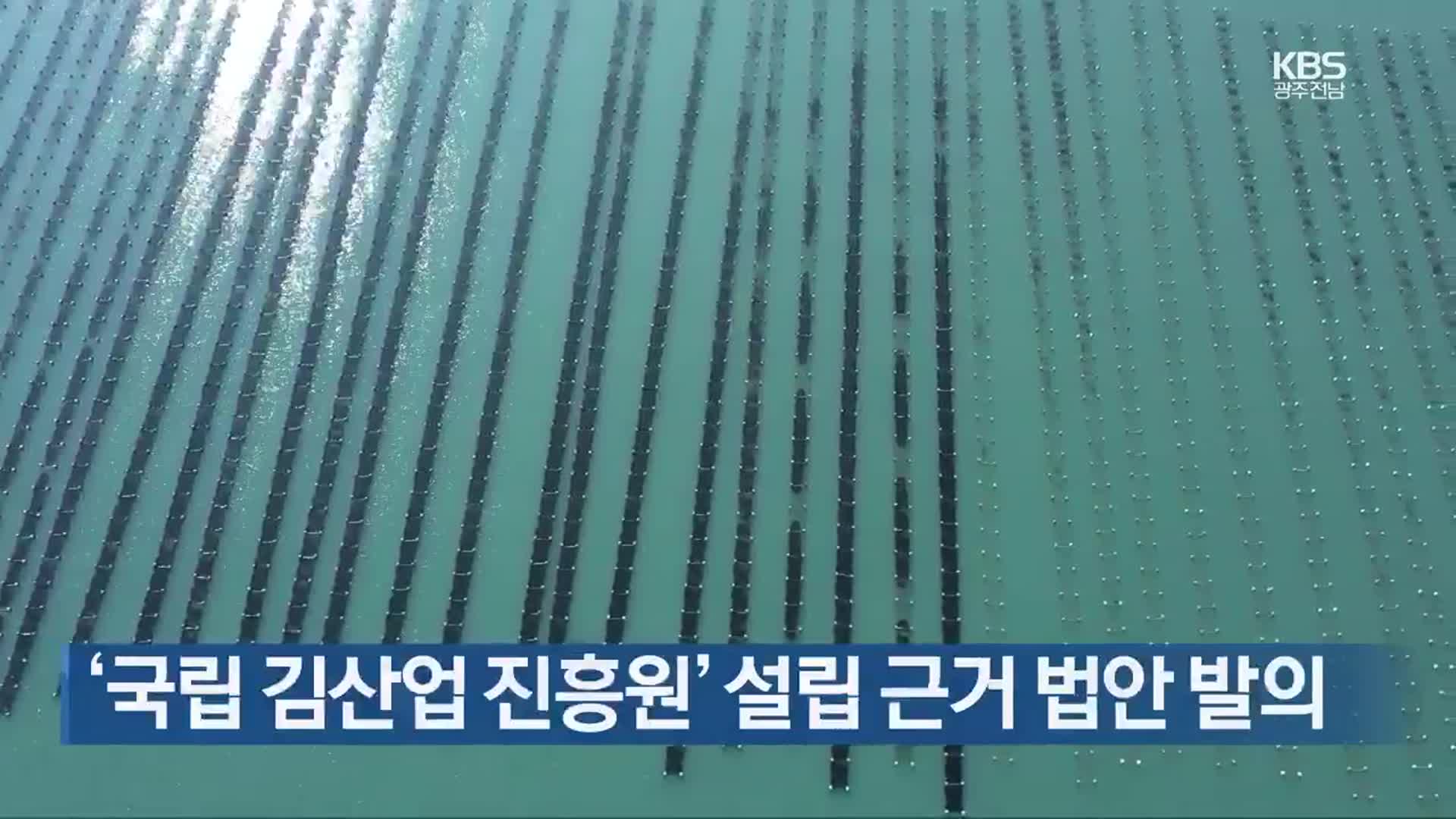 [여기는 전남] ‘국립 김산업 진흥원’ 설립 근거 법안 발의 외