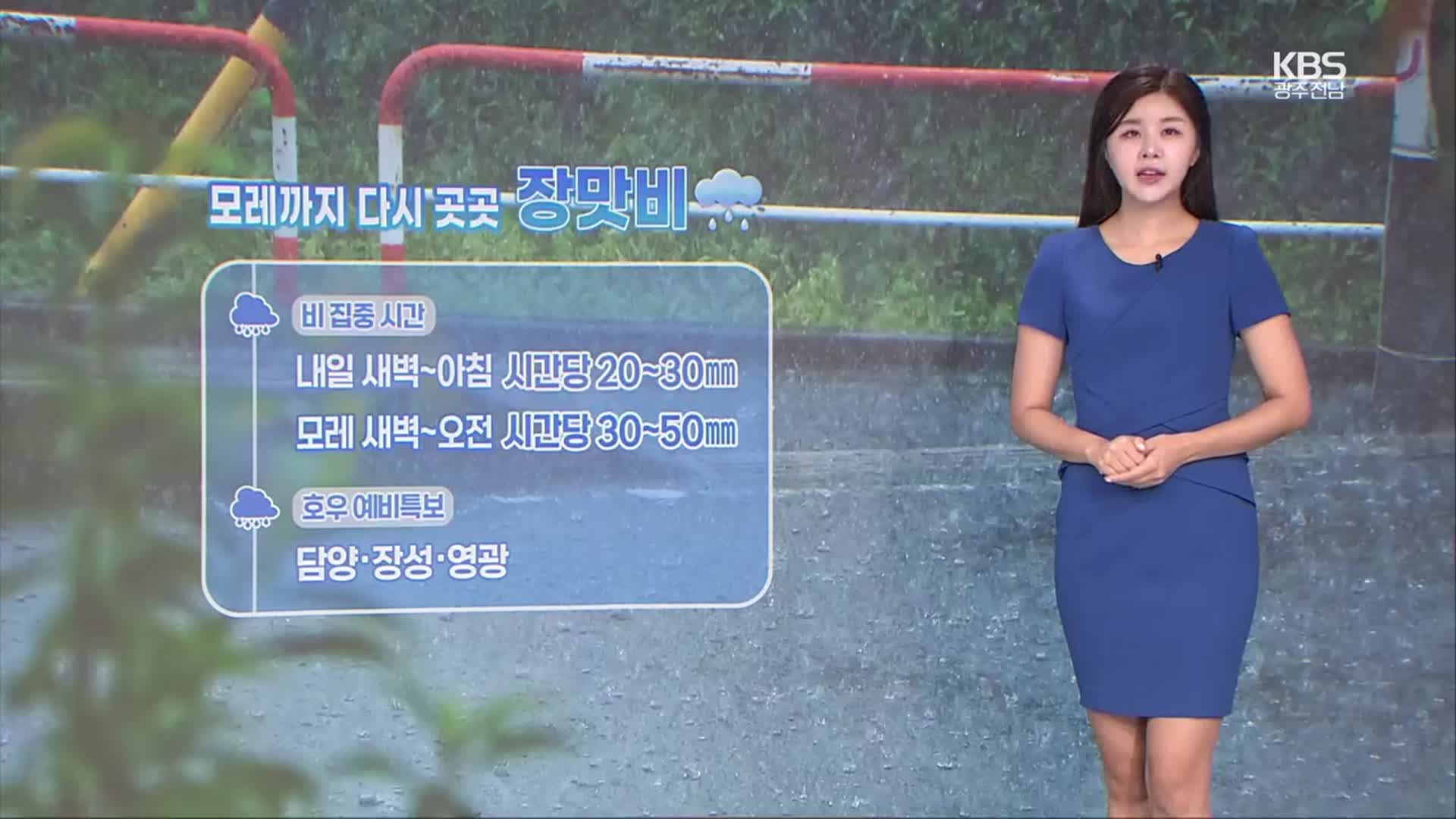 [날씨] 광주·전남 모레까지 강한 장맛비…최고 120mm 이상