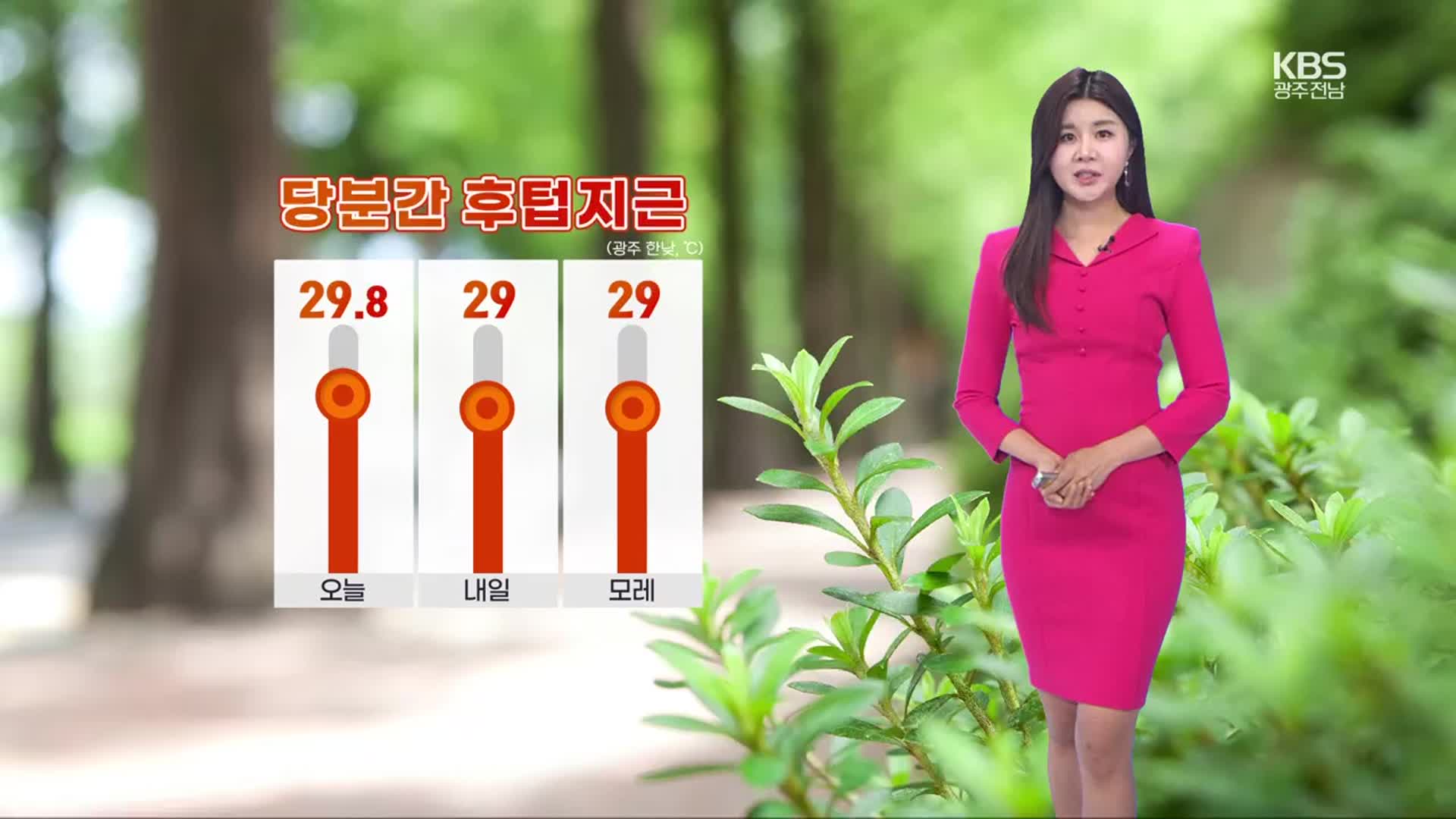 [날씨] 광주·전남 내륙 후텁지근…자외선 ‘위험’