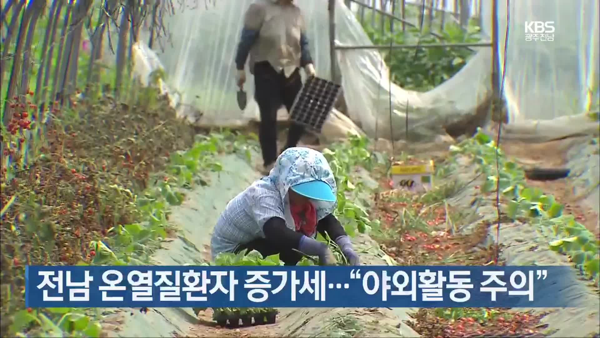 전남 온열질환자 증가세…“야외활동 주의”