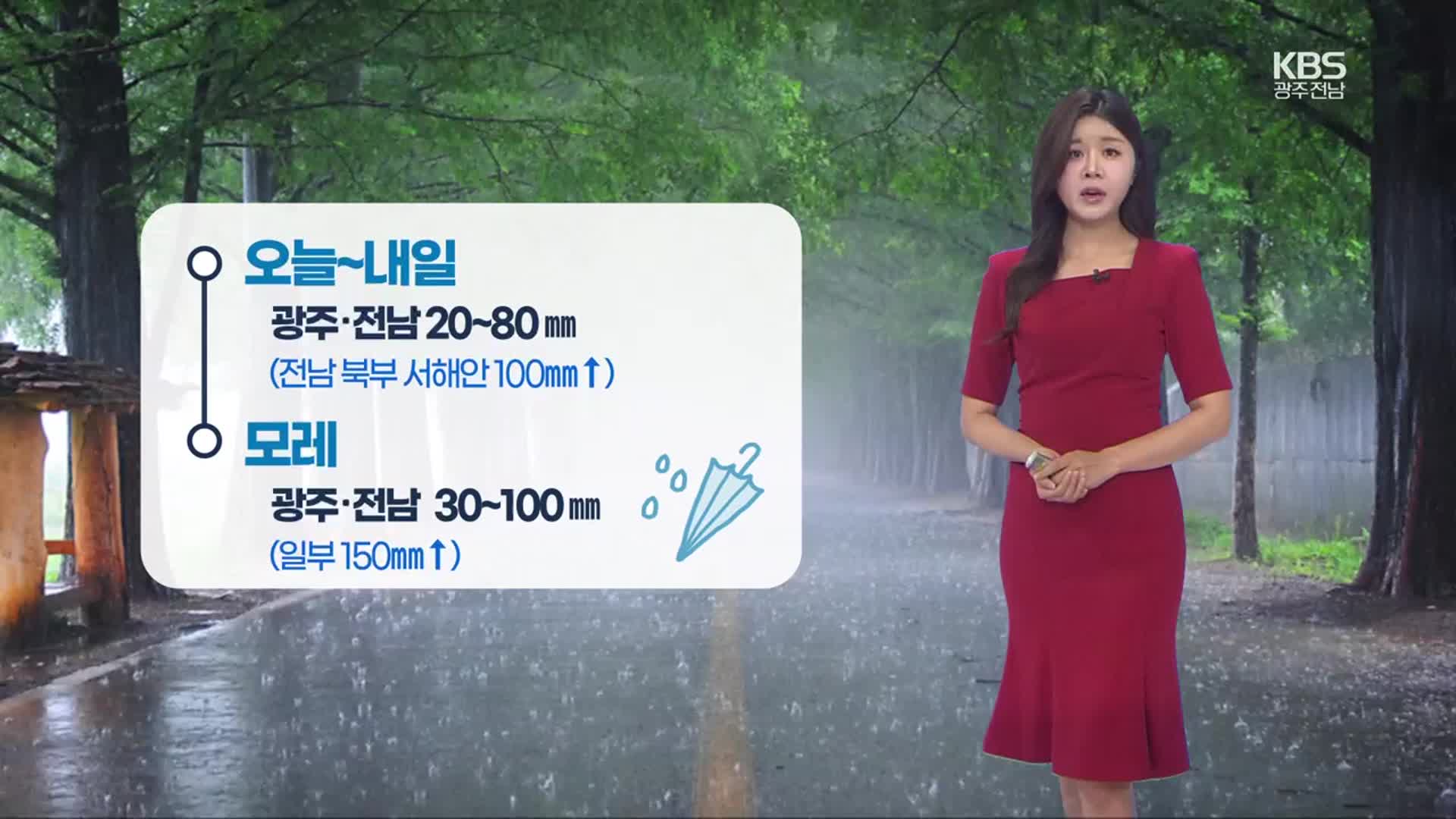 호우 경보 지도