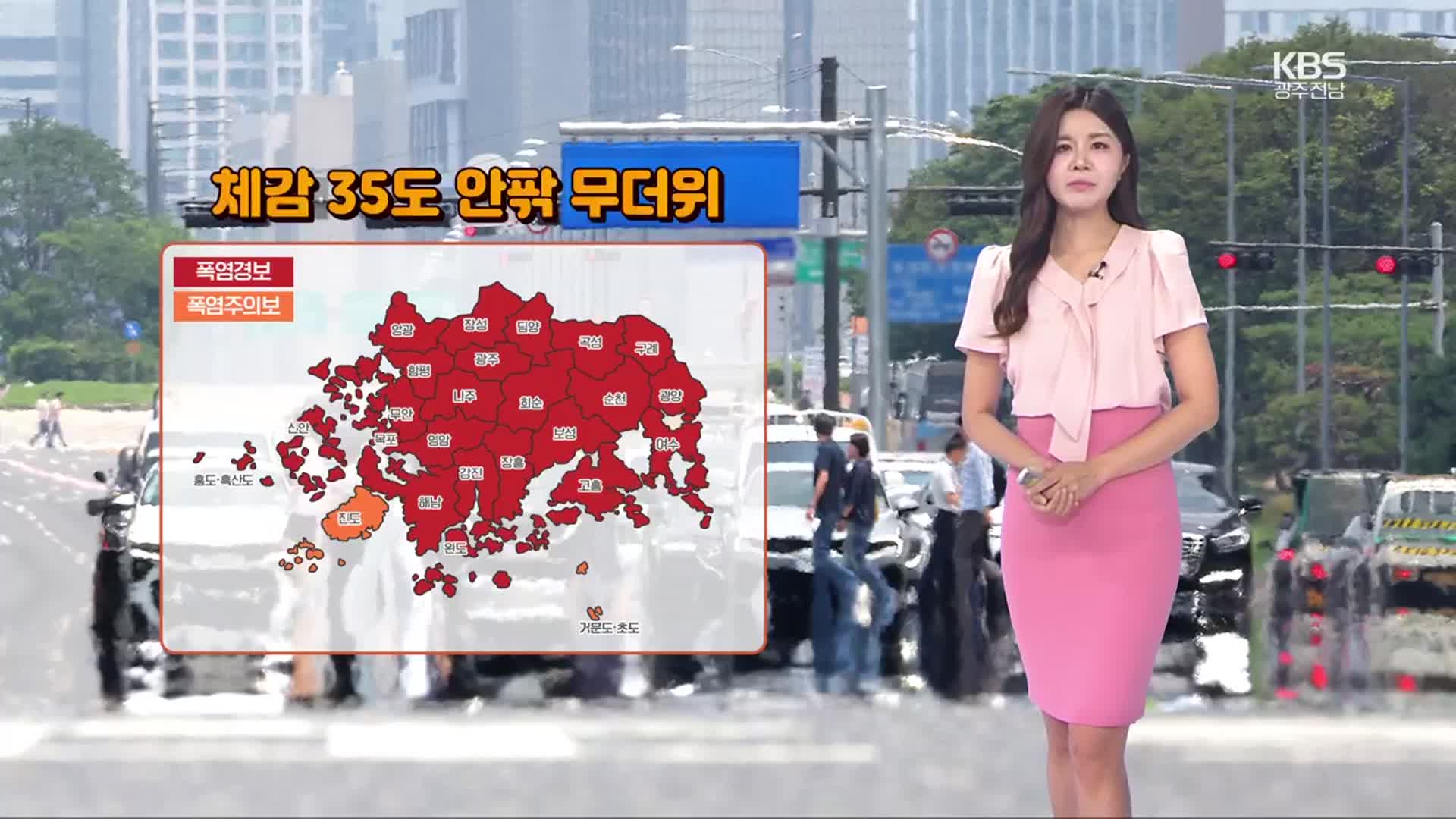 [날씨] 광주·전남 한낮 35도 찜통더위…자외선 ‘매우 강해’