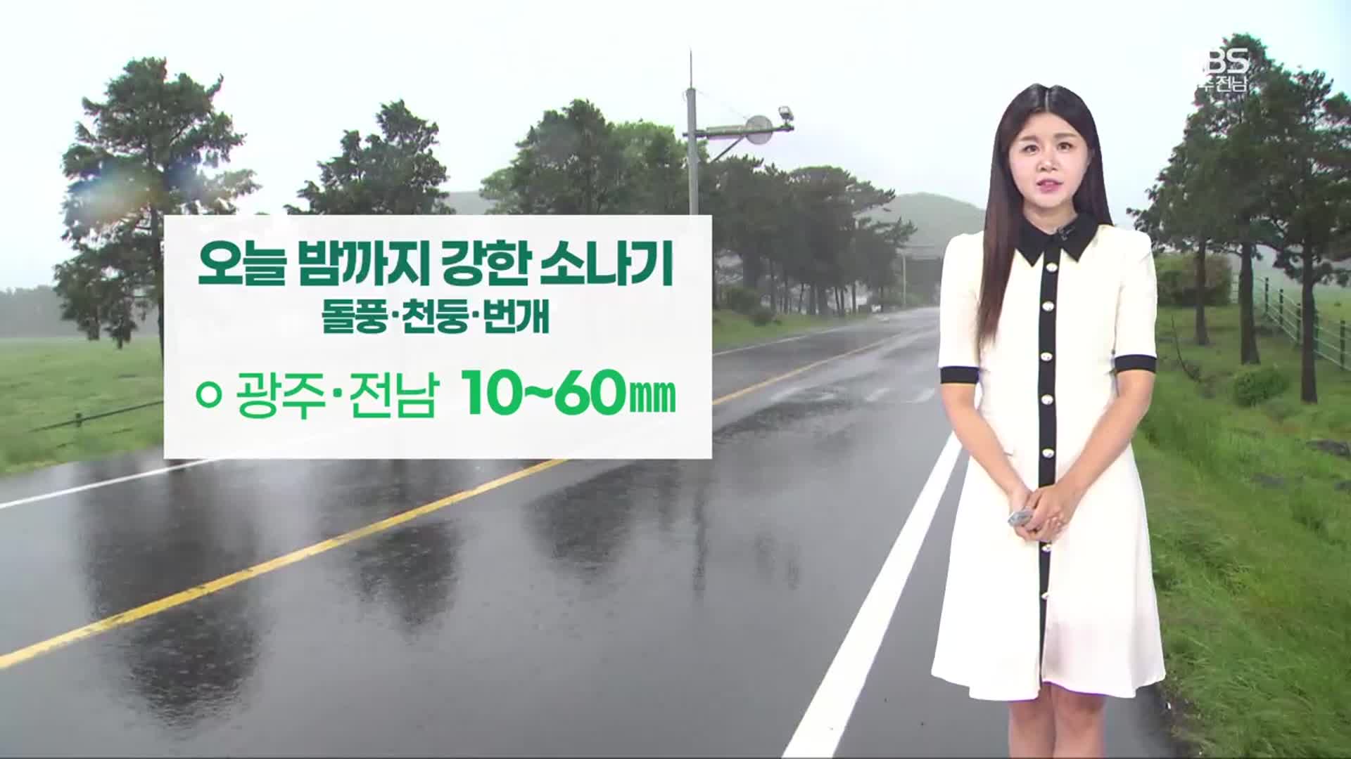 [날씨] 광주·전남 밤까지 강한 소나기…절기 처서에도 무더위