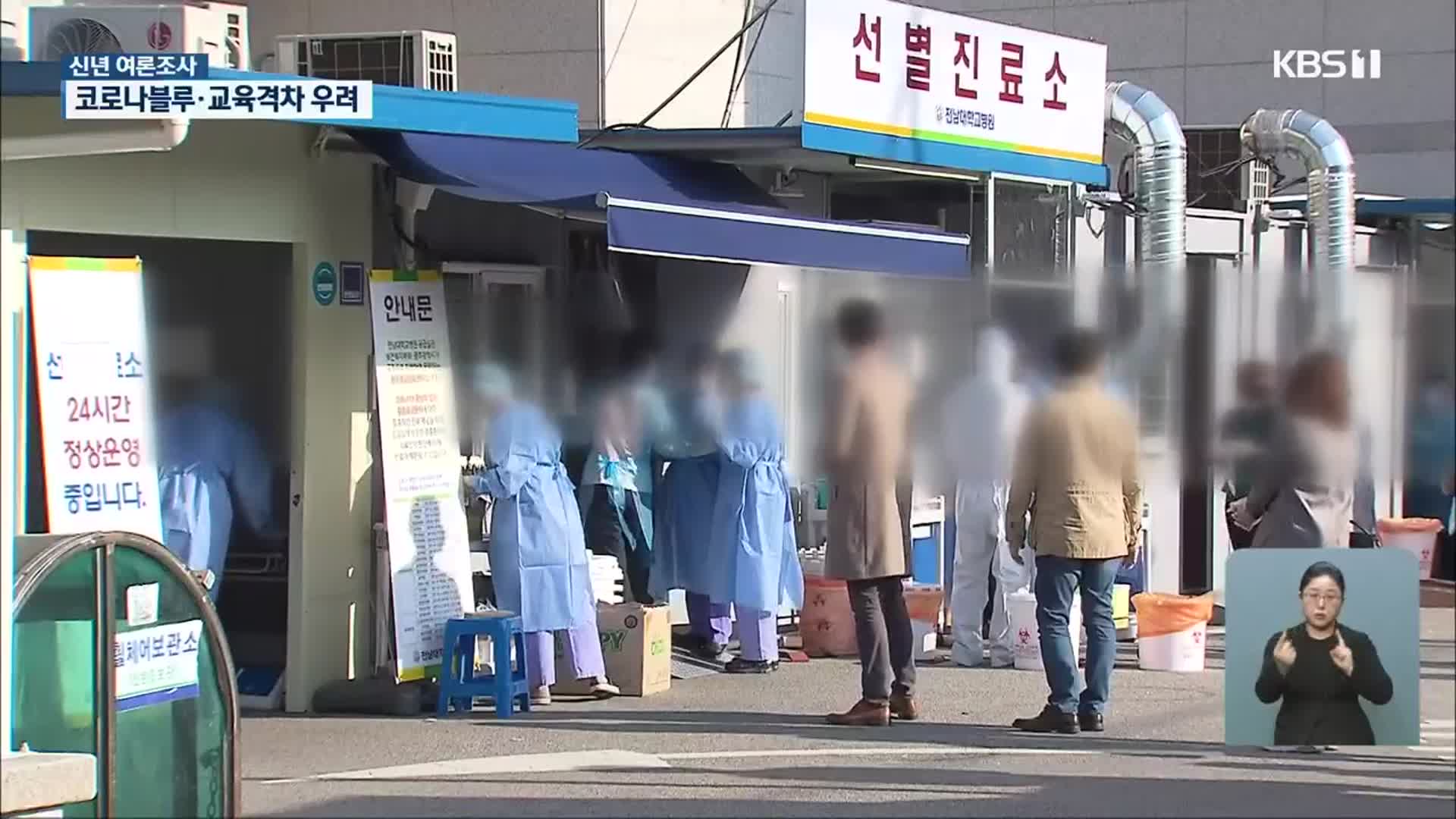 [KBS광주 신년 여론조사]③ 광주·전남 48% ‘코로나블루’…교육격차 ‘심화’