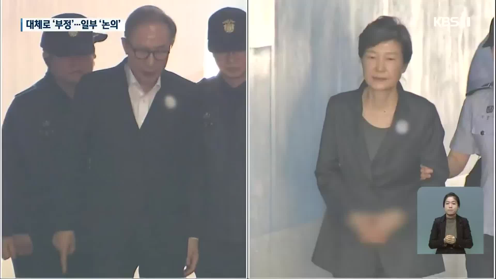사면, 의원 다수 “부정적”, 일부는 “논의 필요”