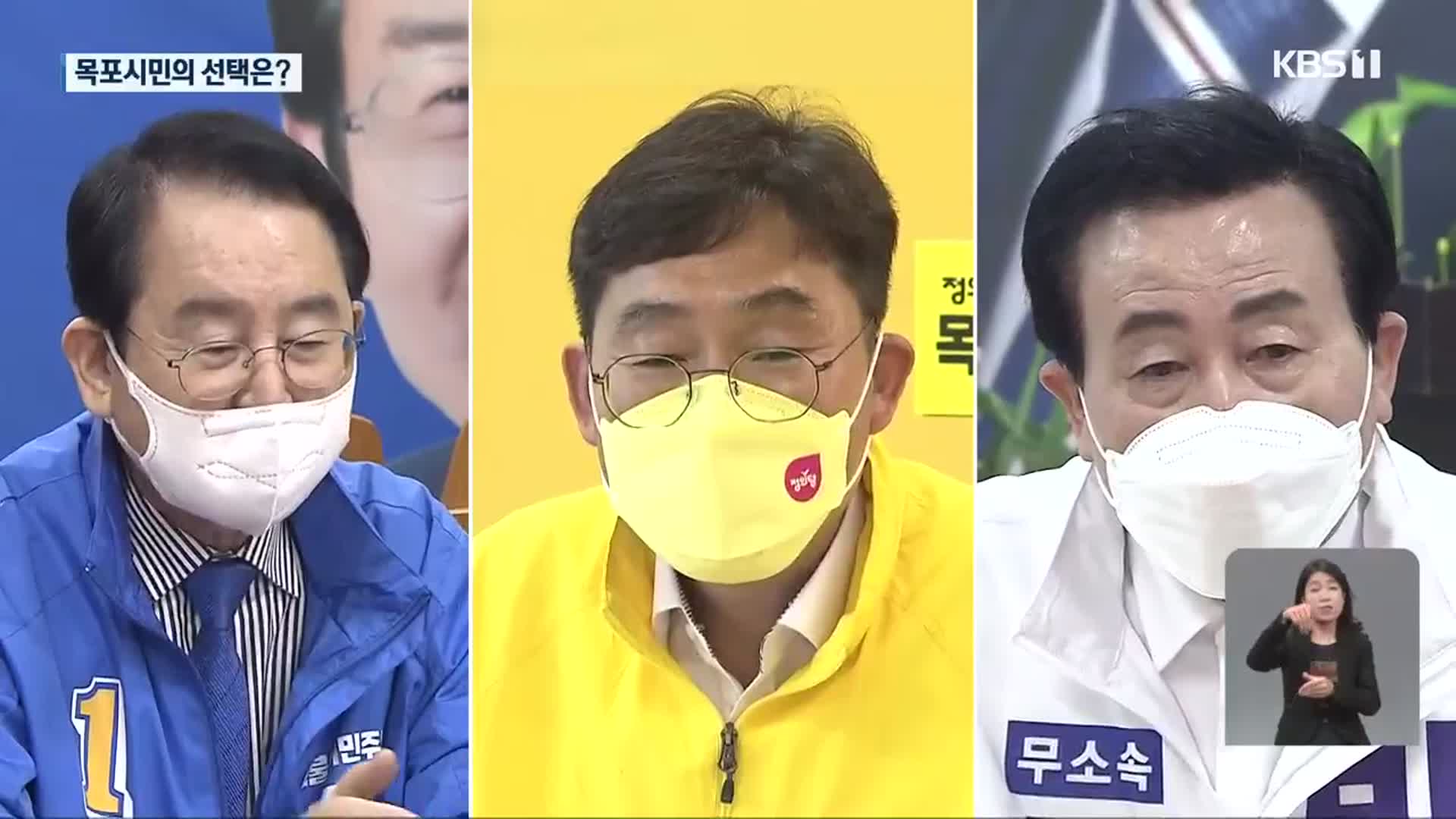 목포시장 선거…전·현직 시장 리턴매치에 정의당 후보 가세