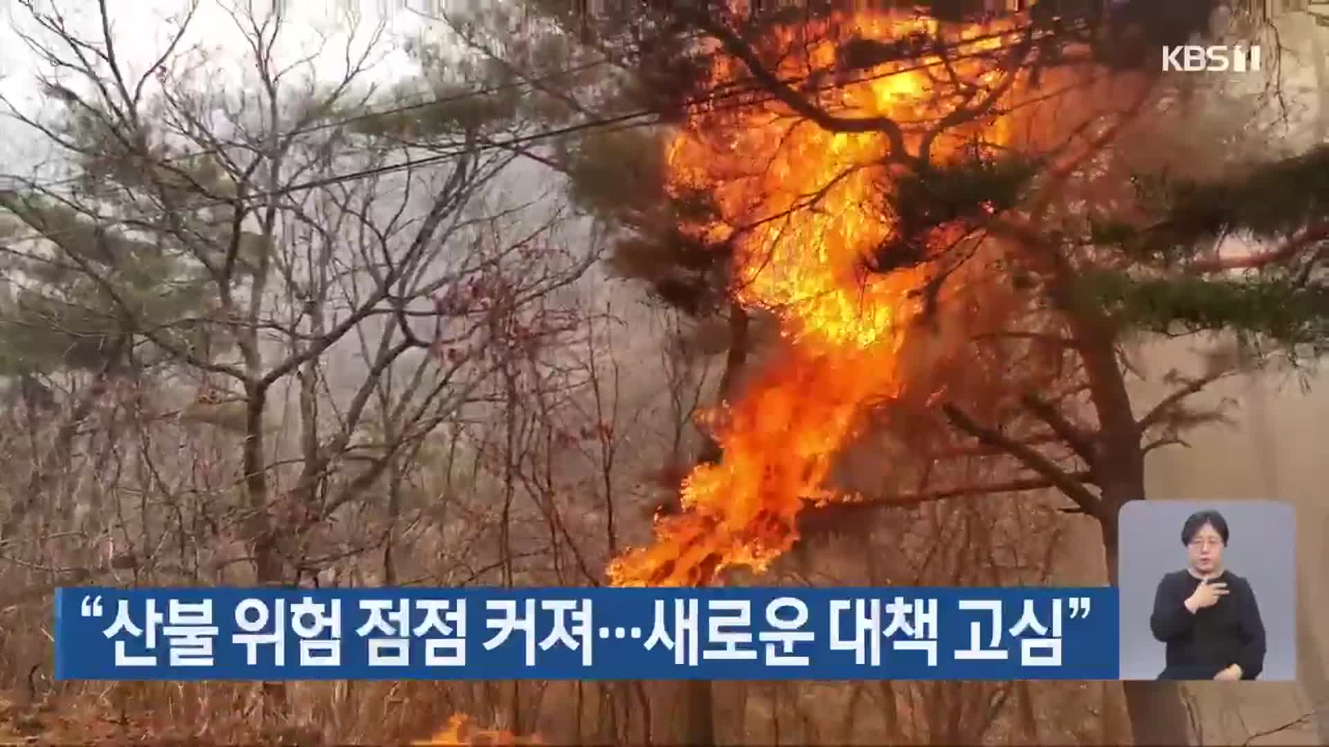 “산불 위험 점점 커져…새로운 대책 고심”