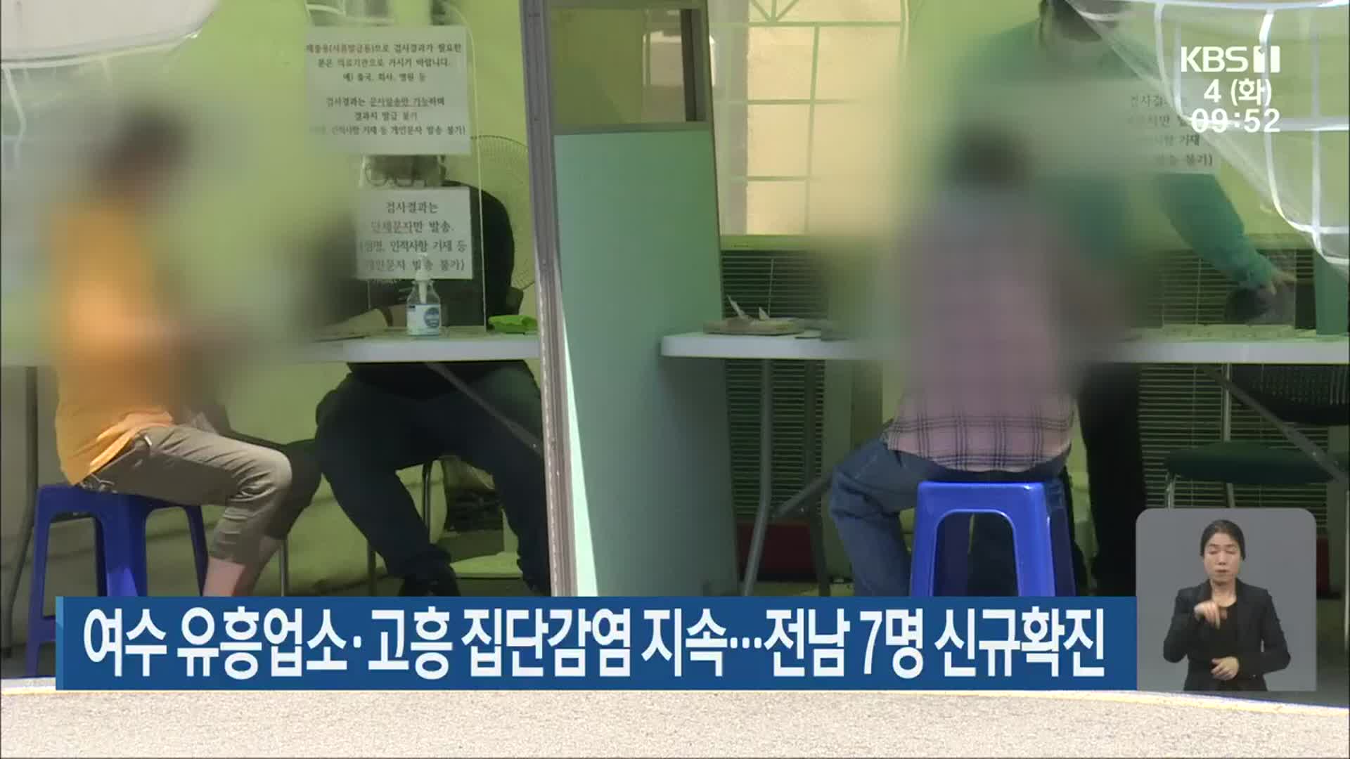 여수 유흥업소·고흥 집단감염 지속…전남 7명 신규확진