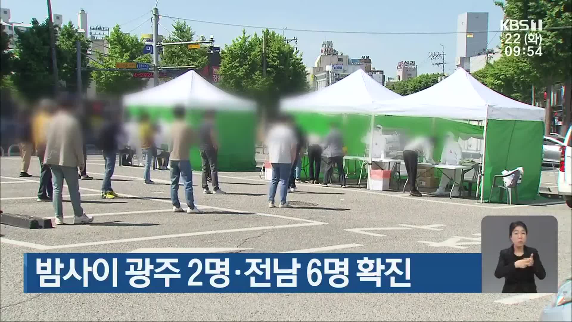 밤사이 광주 2명·전남 6명 확진