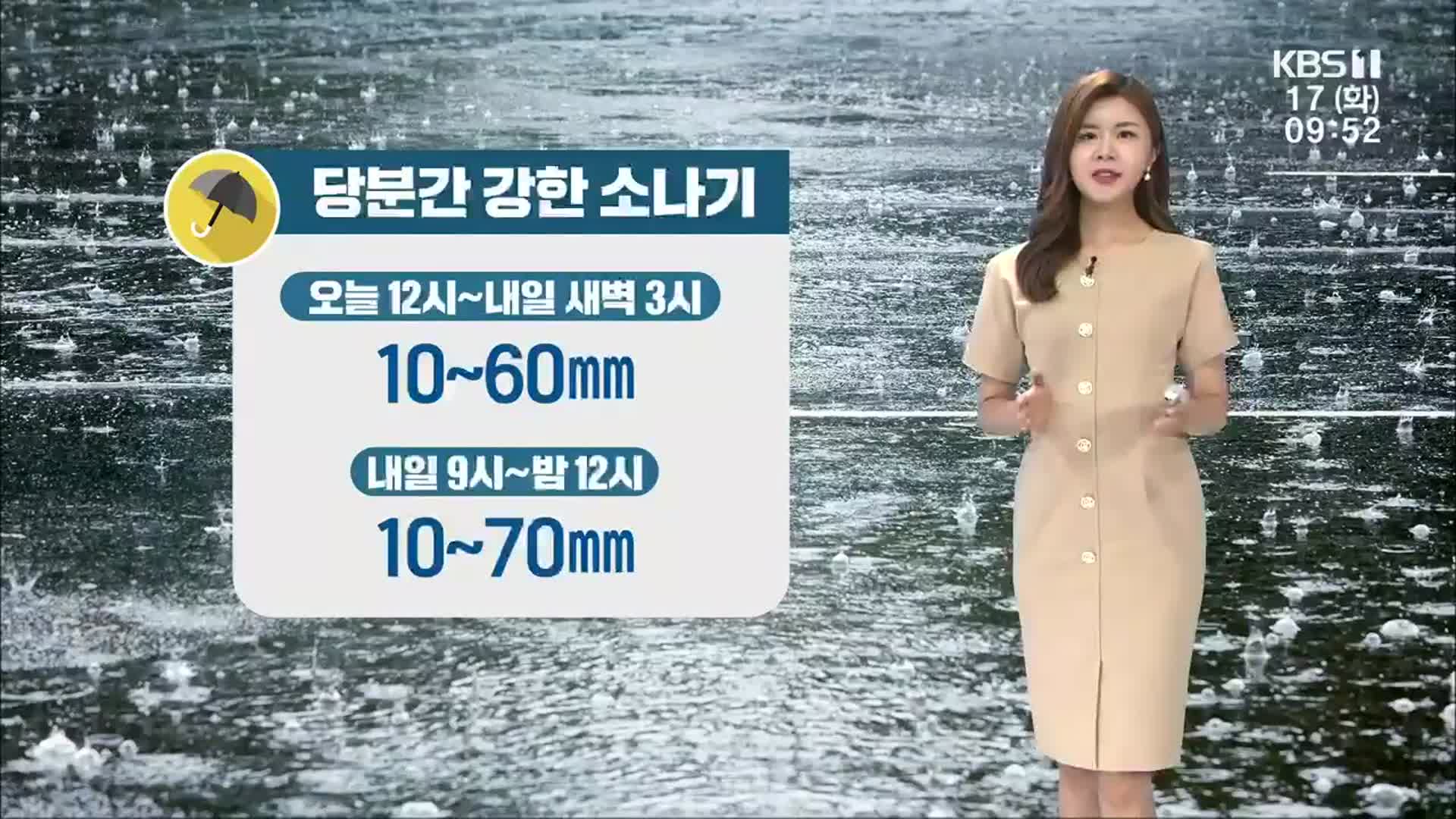 [날씨] 광주·전남 당분간 강한 소나기…우박 주의
