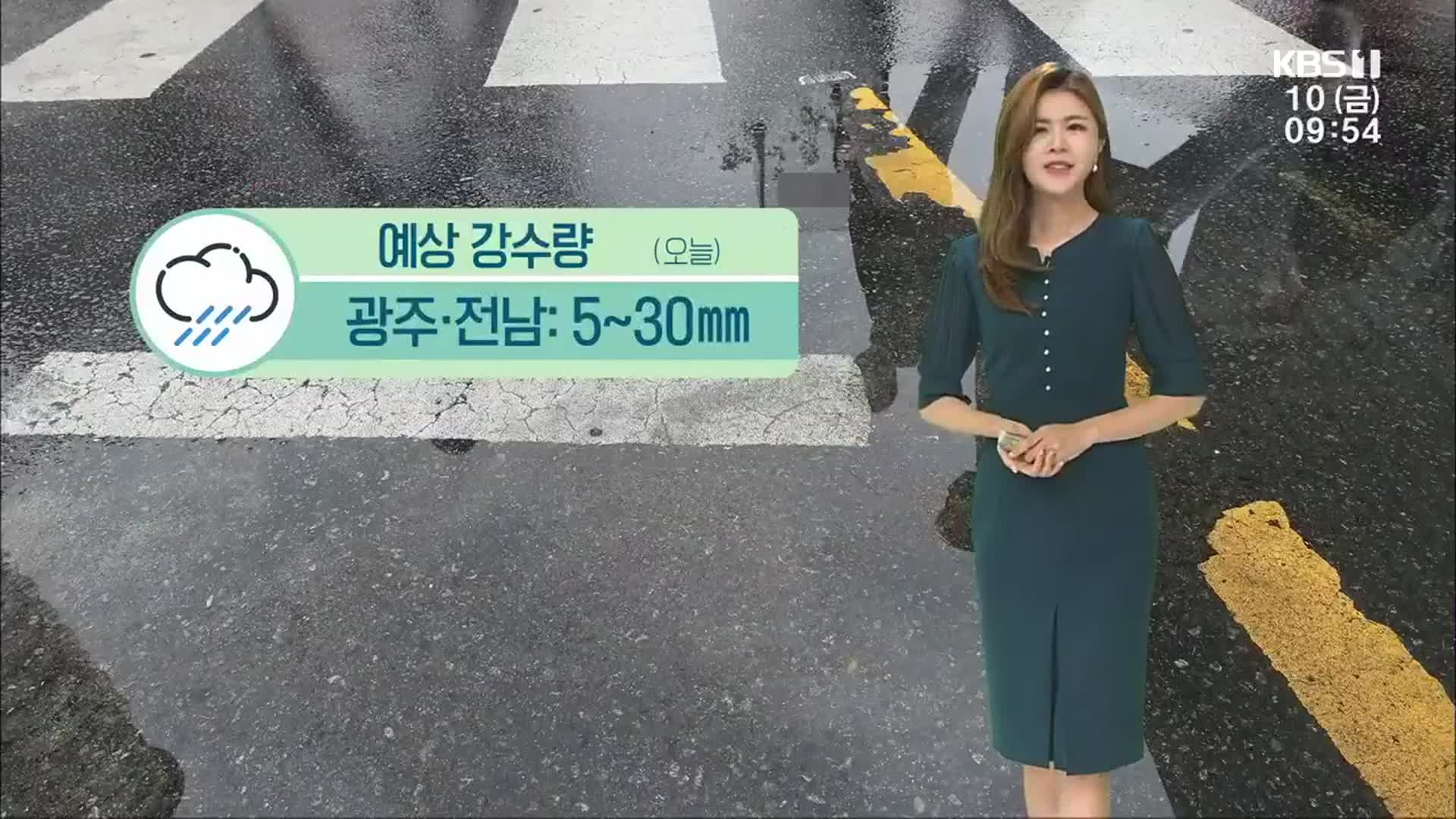 [날씨] 광주·전남 5~30mm 가을비…다음 주 태풍 ‘찬투’ 영향