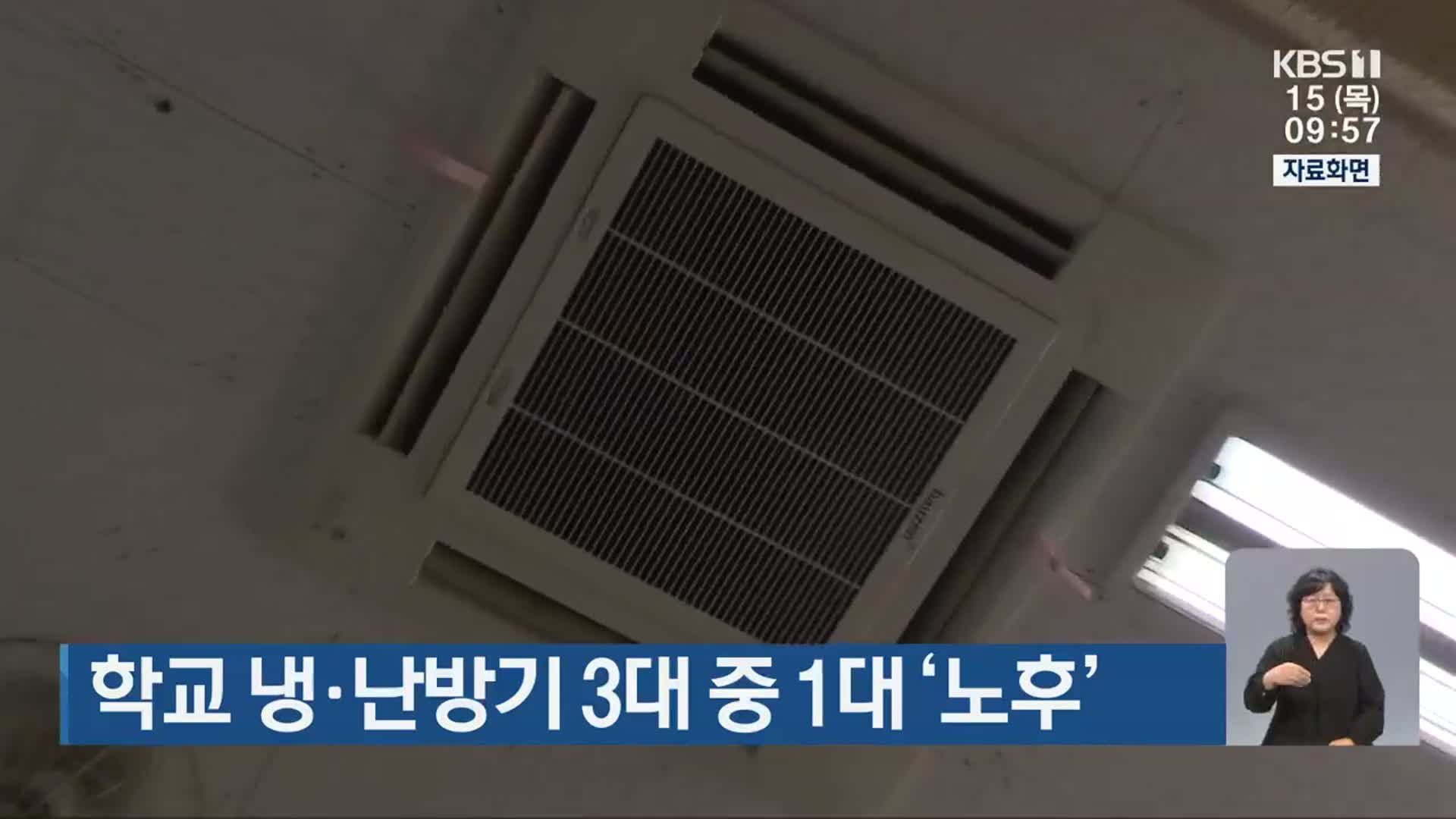 광주·전남 학교 냉·난방기 3대 중 1대 ‘노후’