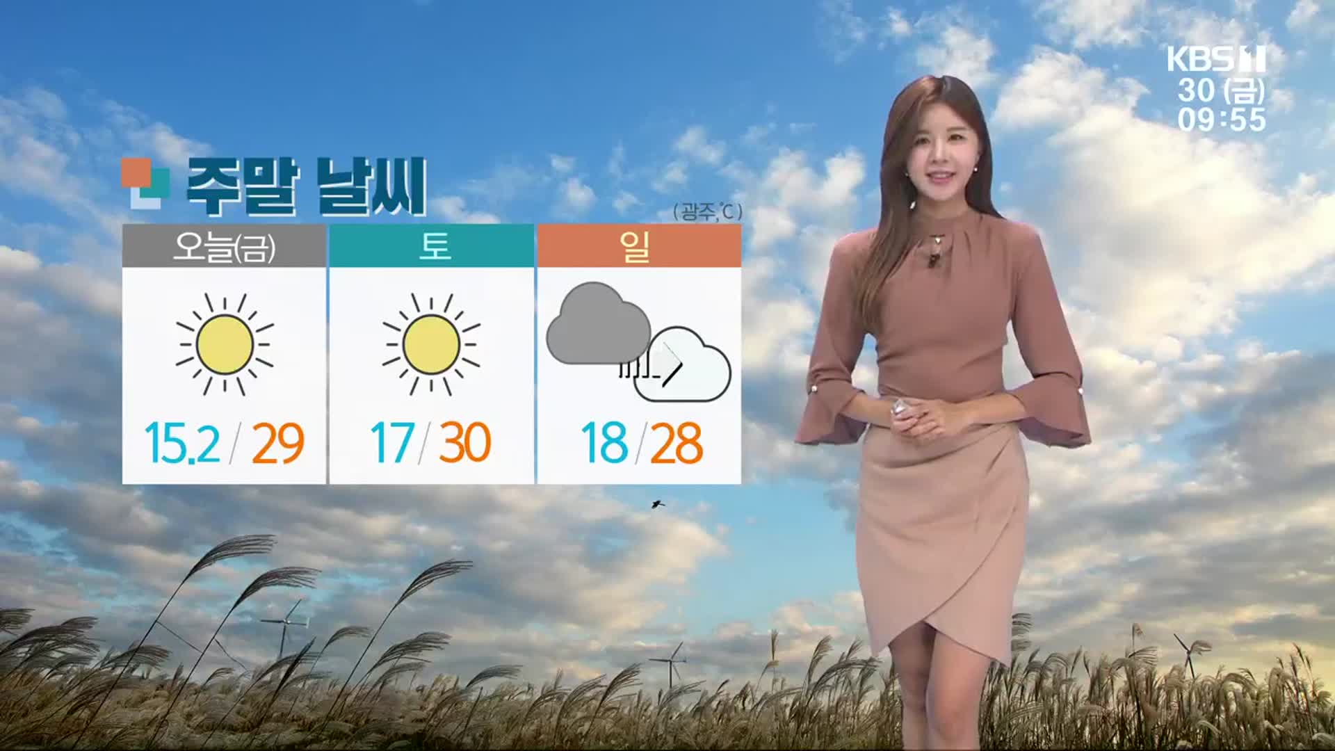 [날씨] 광주·전남 주말까지 늦더위 기승…곳곳 가을 축제 열려