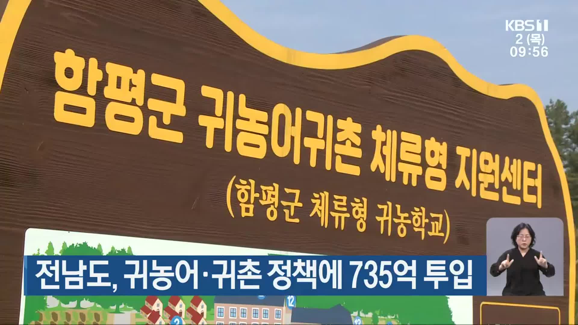 전남도, 귀농어·귀촌 정책에 735억 투입
