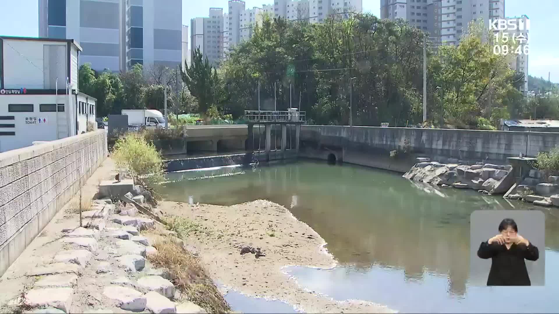영산강 취수장 5개월 째 중단…호수·하천 유지용수 공급 안 돼