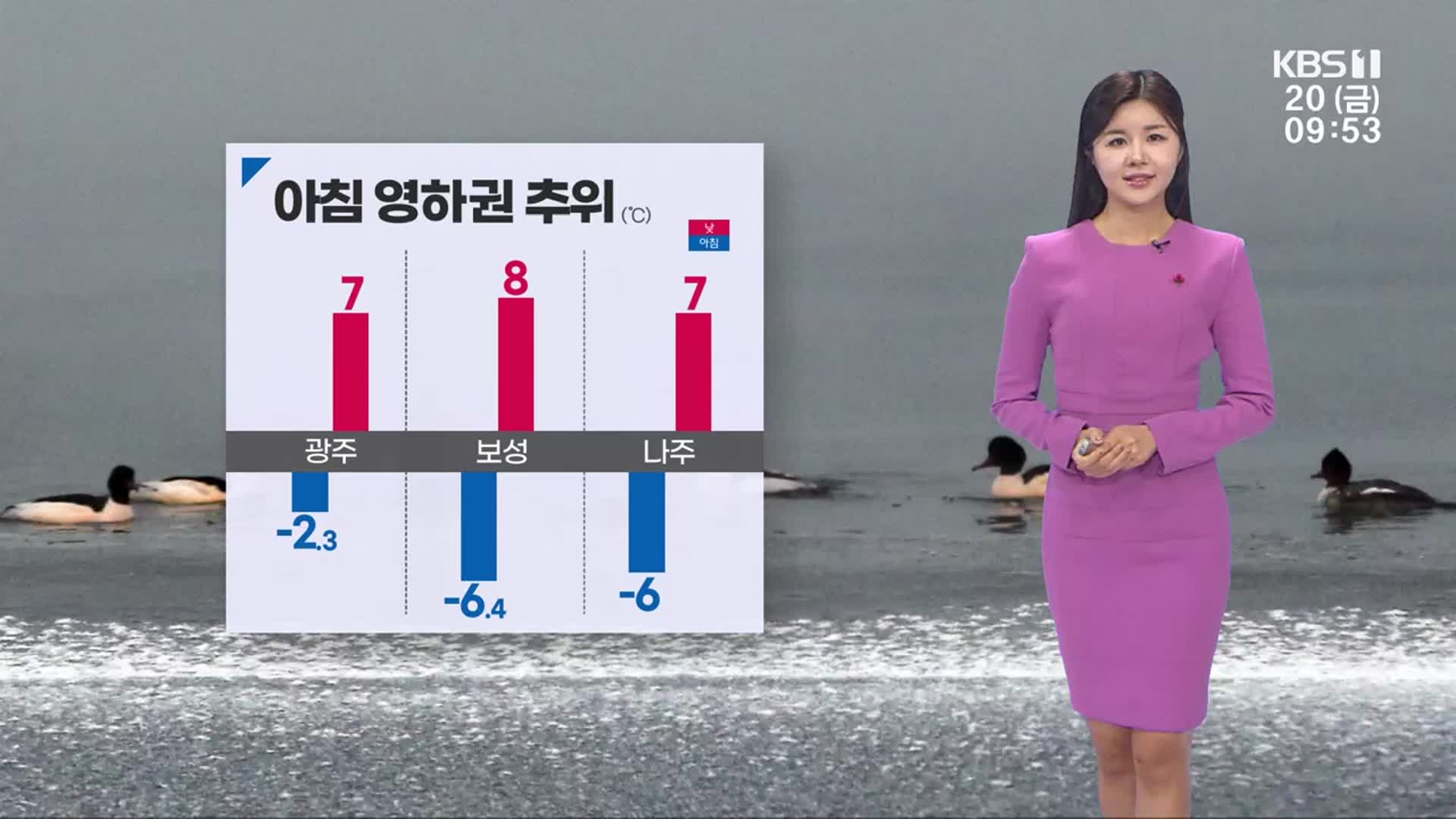 [날씨] 광주·전남 초겨울 추위…내일부터 눈·비 이어져