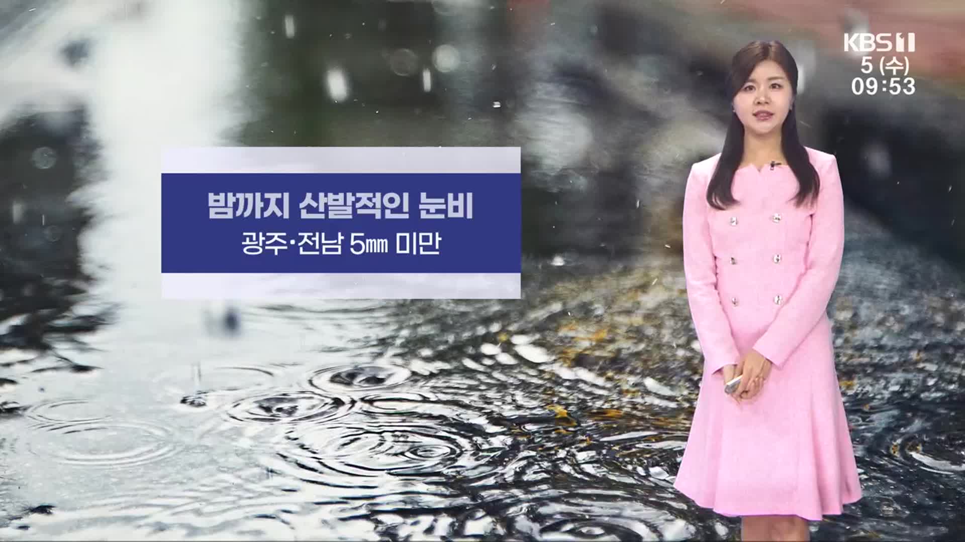 [날씨] 광주·전남 흐리고, 산발적인 비…기온 평년과 비슷