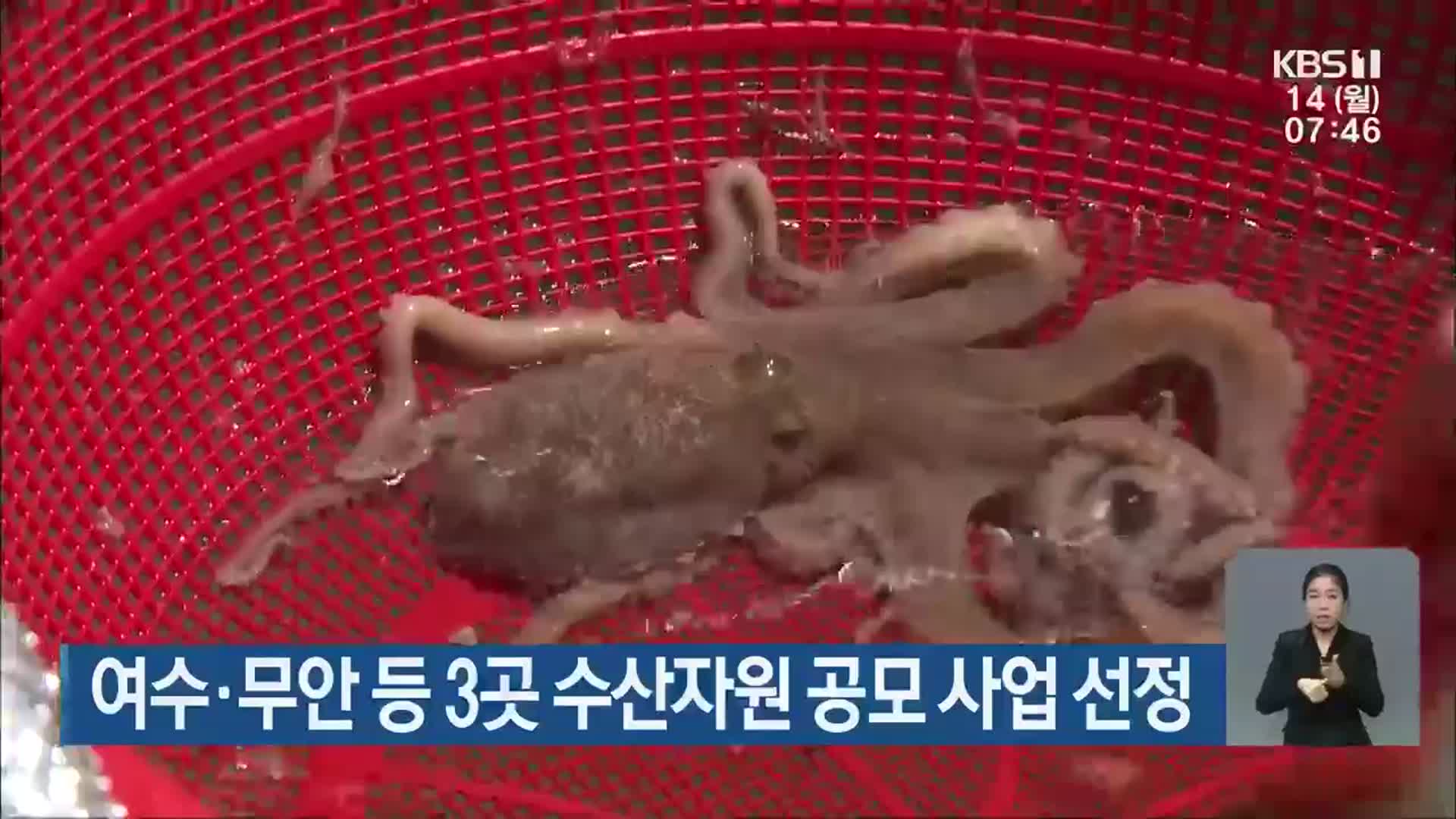 여수·무안 등 3곳 수산자원 공모 사업 선정