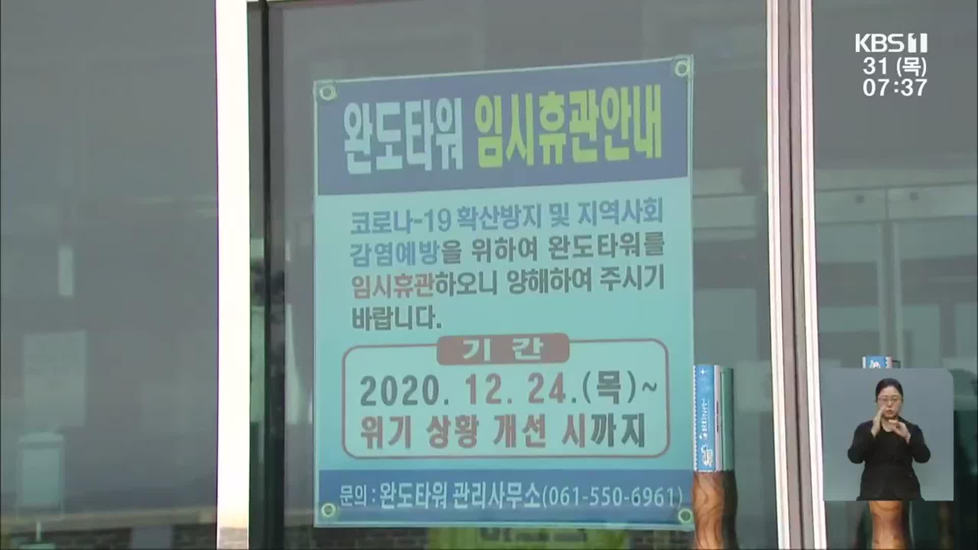 코로나19에 일출명소 도로통제…관광객 차단 ‘총력’