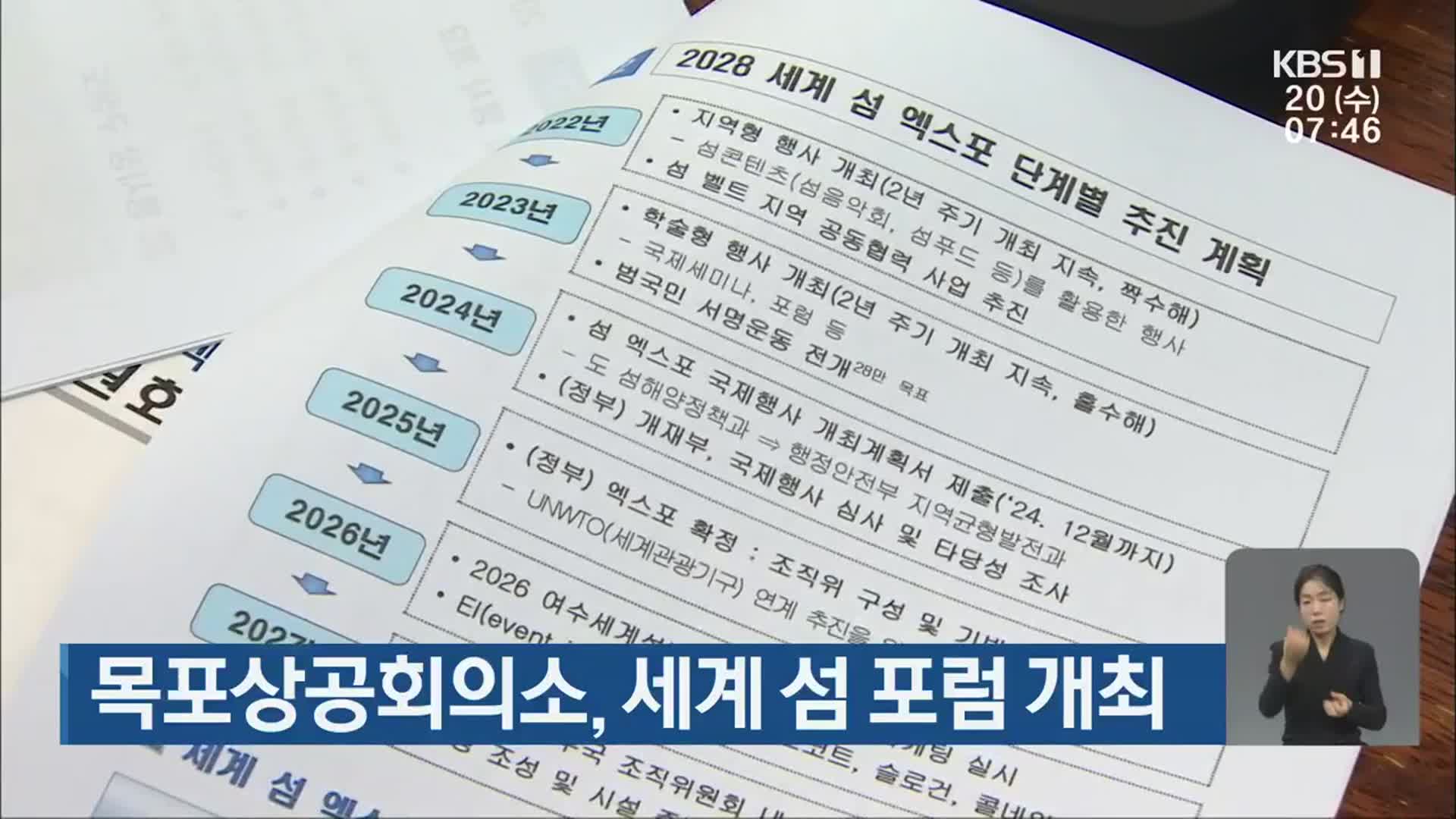 목포상공회의소, 세계 섬 포럼 개최