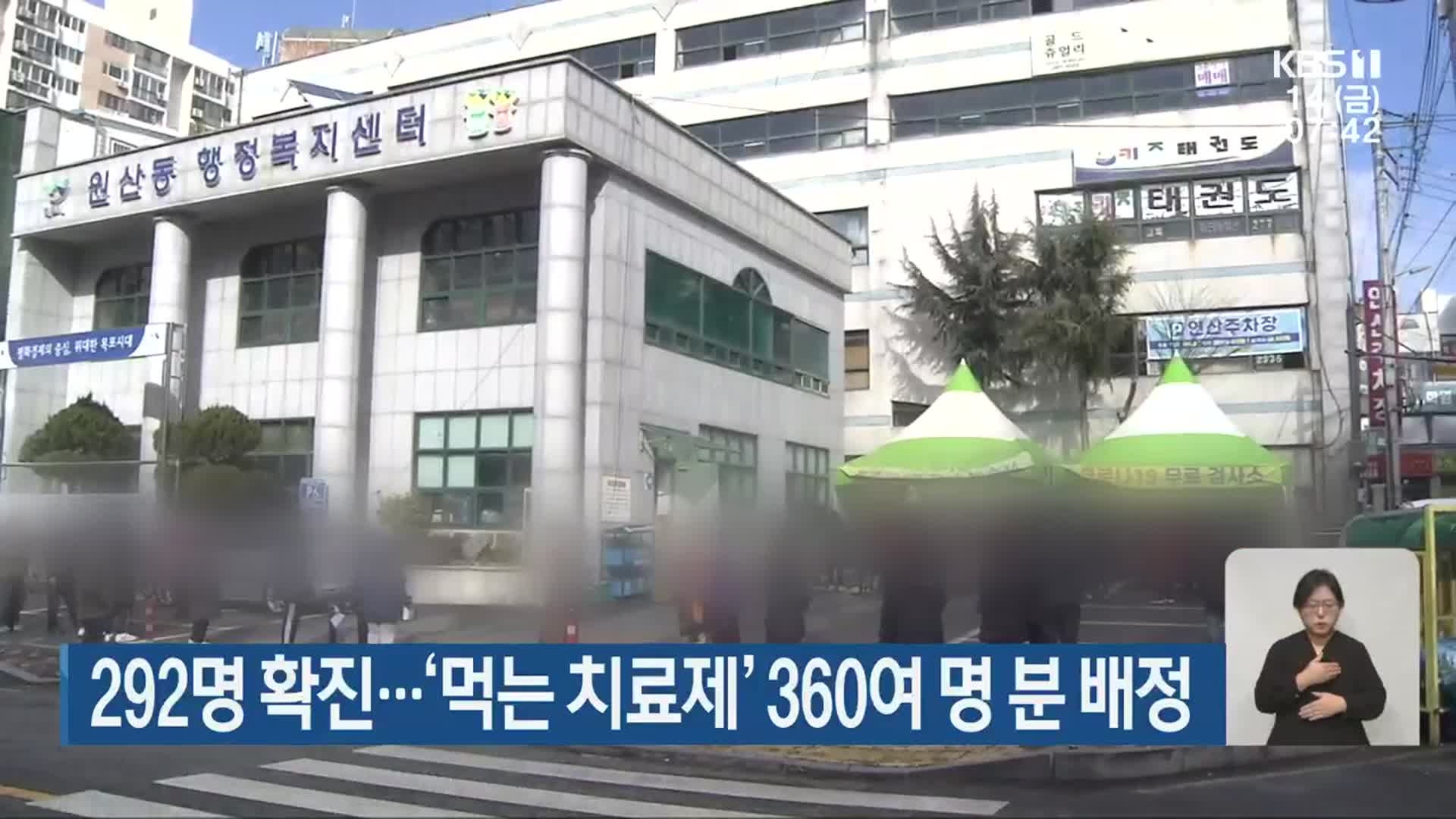 광주 292명 확진…‘먹는 치료제’ 360여 명 분 배정