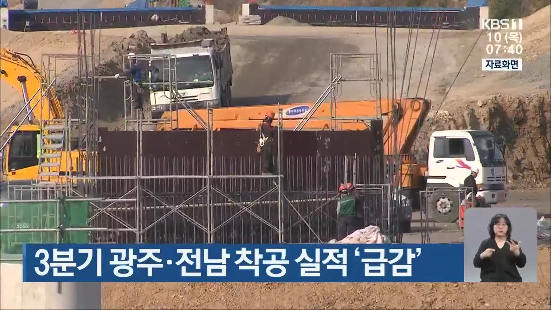 3분기 광주·전남 착공 실적 ‘급감’