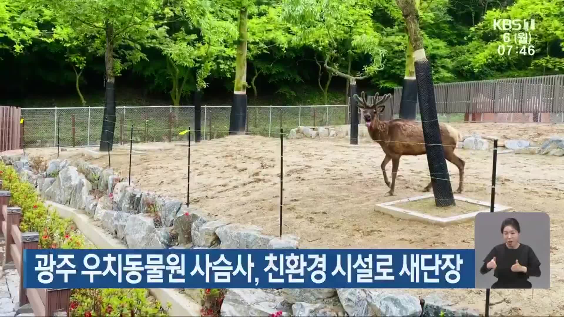 광주 우치동물원 사슴사, 친환경 시설로 새단장