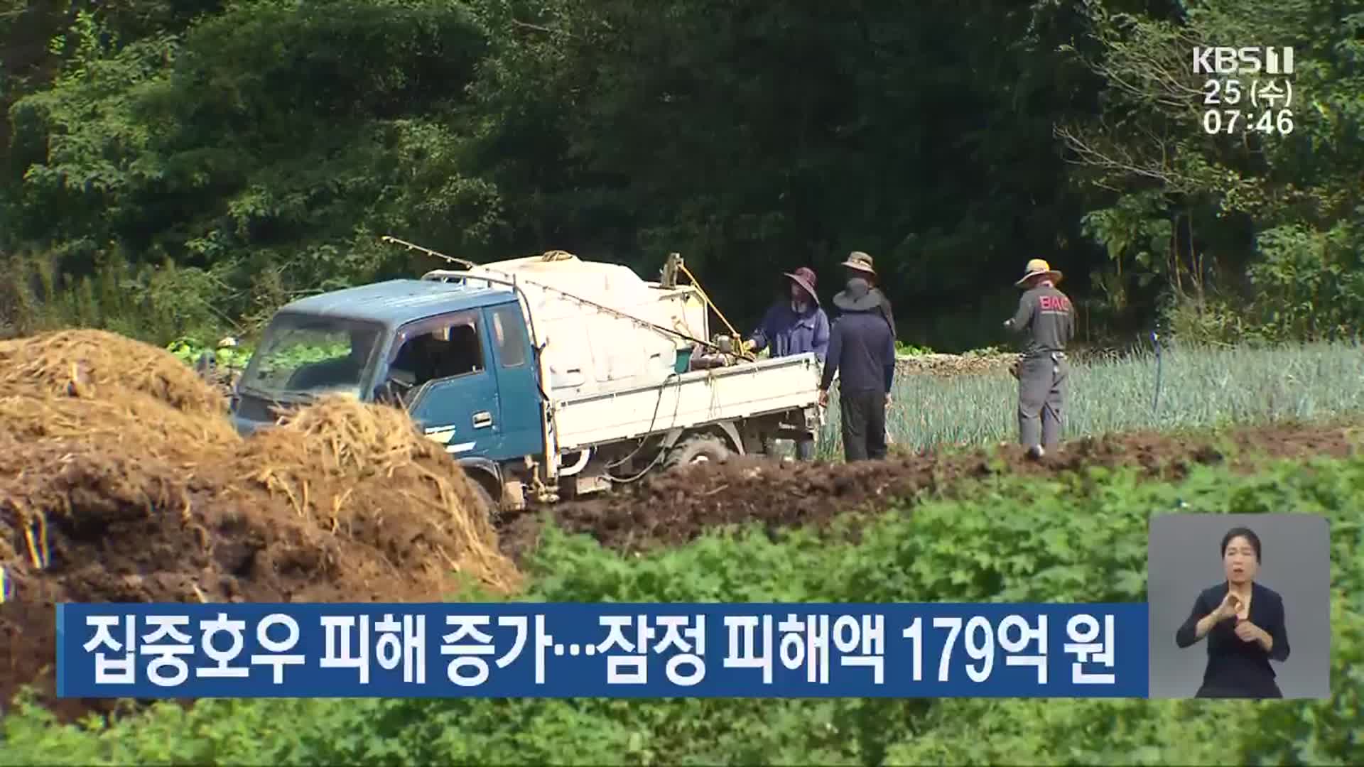 집중호우 피해 증가…전남 잠정 피해액 179억 원