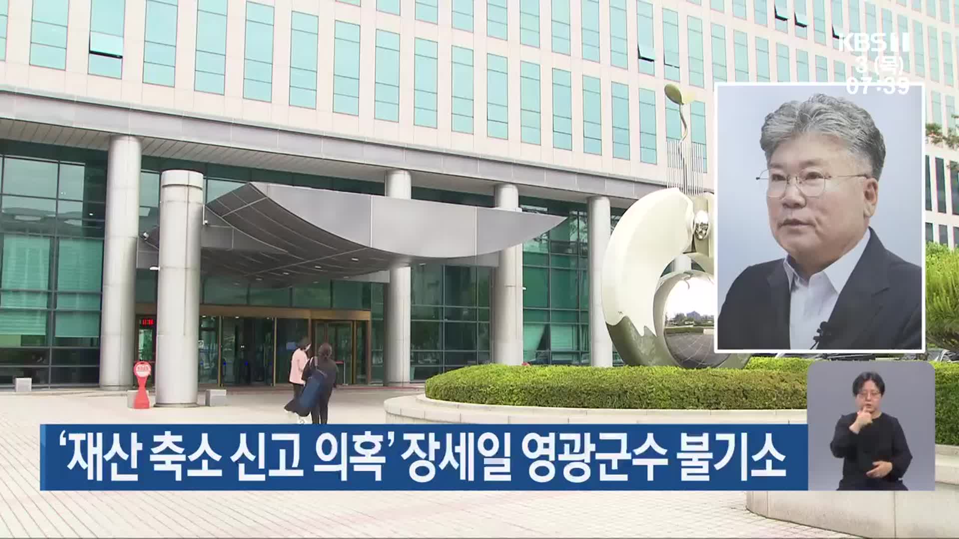 ‘재산 축소 신고 의혹’ 장세일 영광군수 불기소