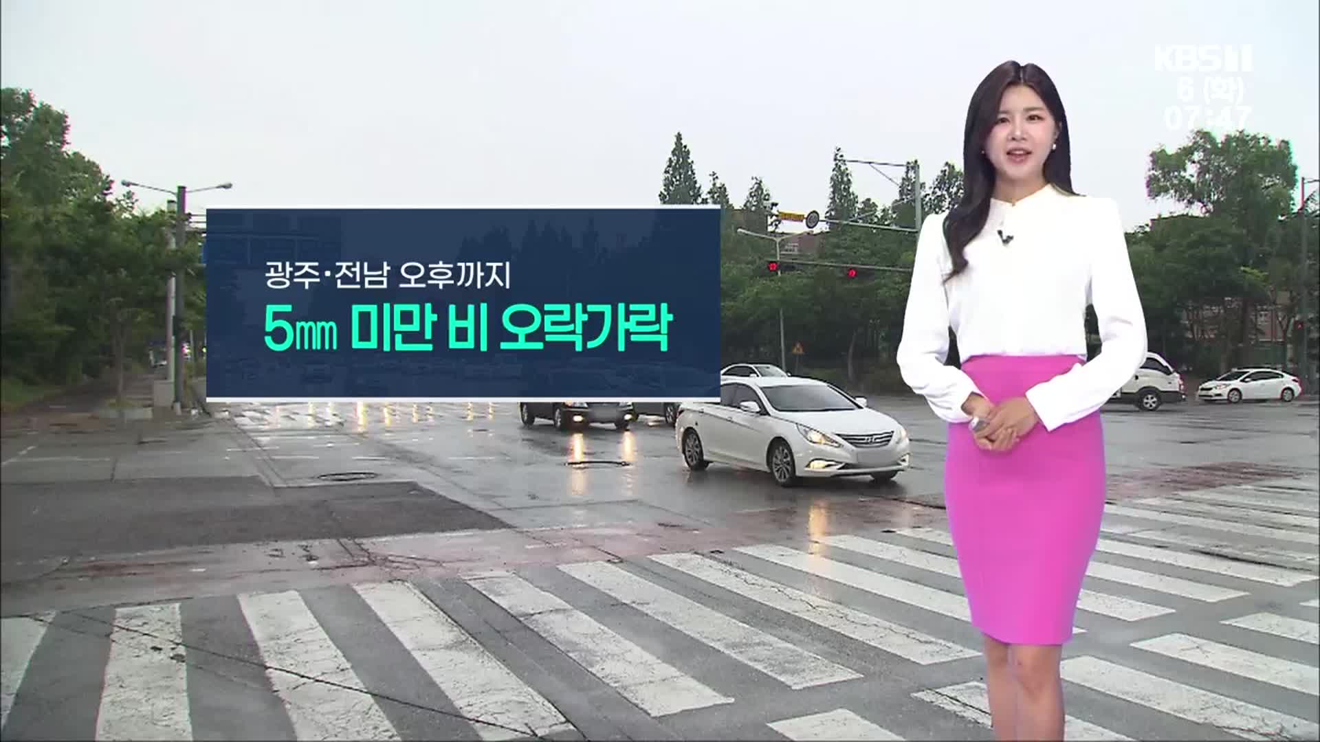[날씨] 광주·전남 오후까지 비 오락가락…비교적 서늘