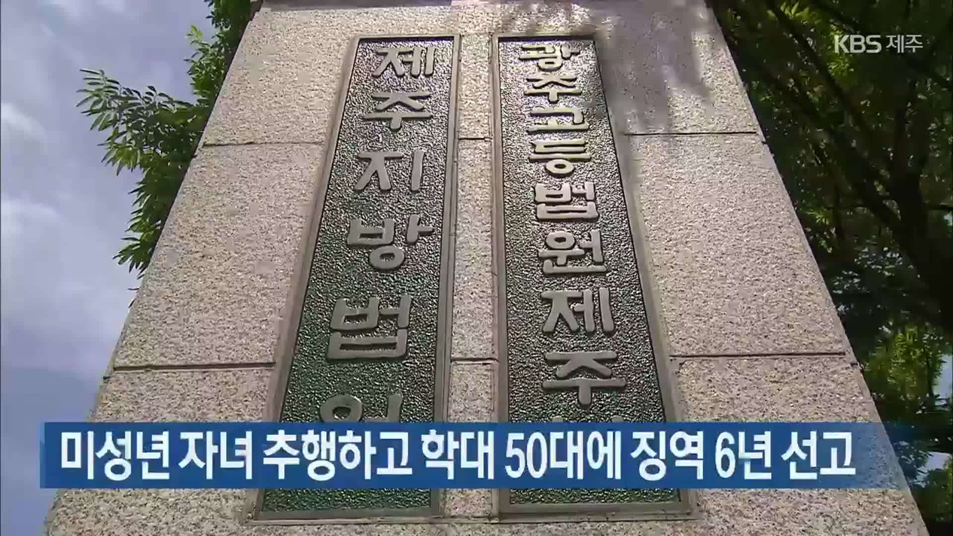 미성년 자녀 추행하고 학대 50대에 징역 6년 선고