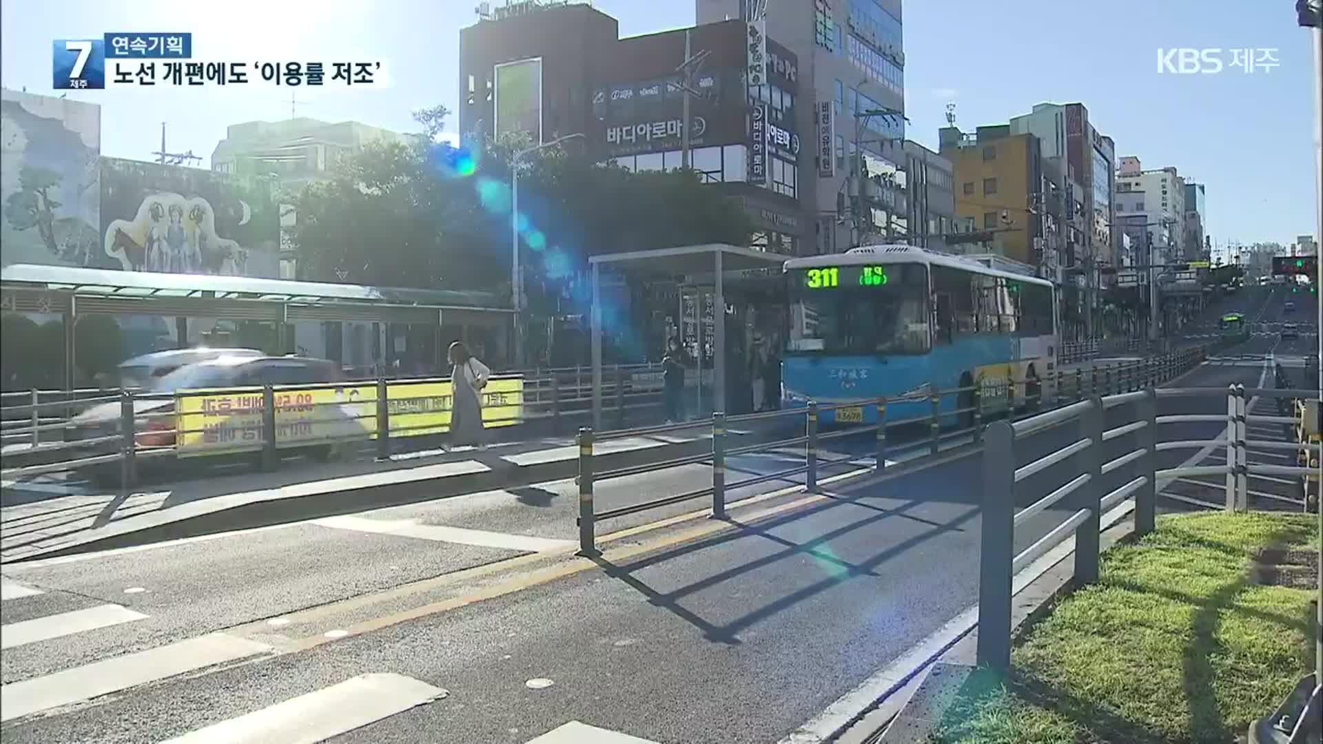 [제주 버스 준공영제]④ 30년 만에 버스 노선 개편에도 ‘이용률 저조’…이유는?