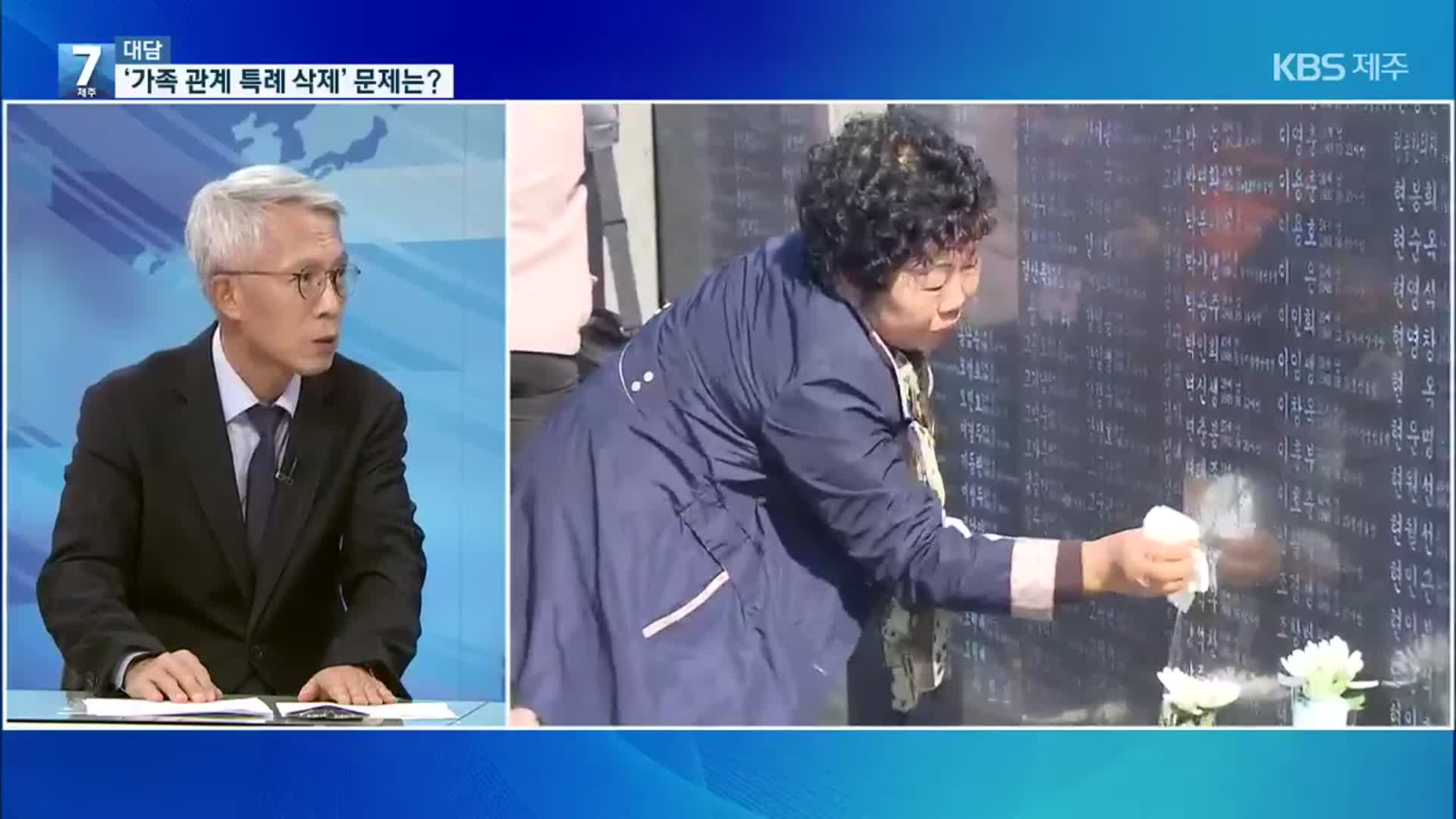 [7시 대담] ‘4·3 특별법’ 내년부터 보상금 지급…‘가족 관계 특례 삭제’ 문제는?