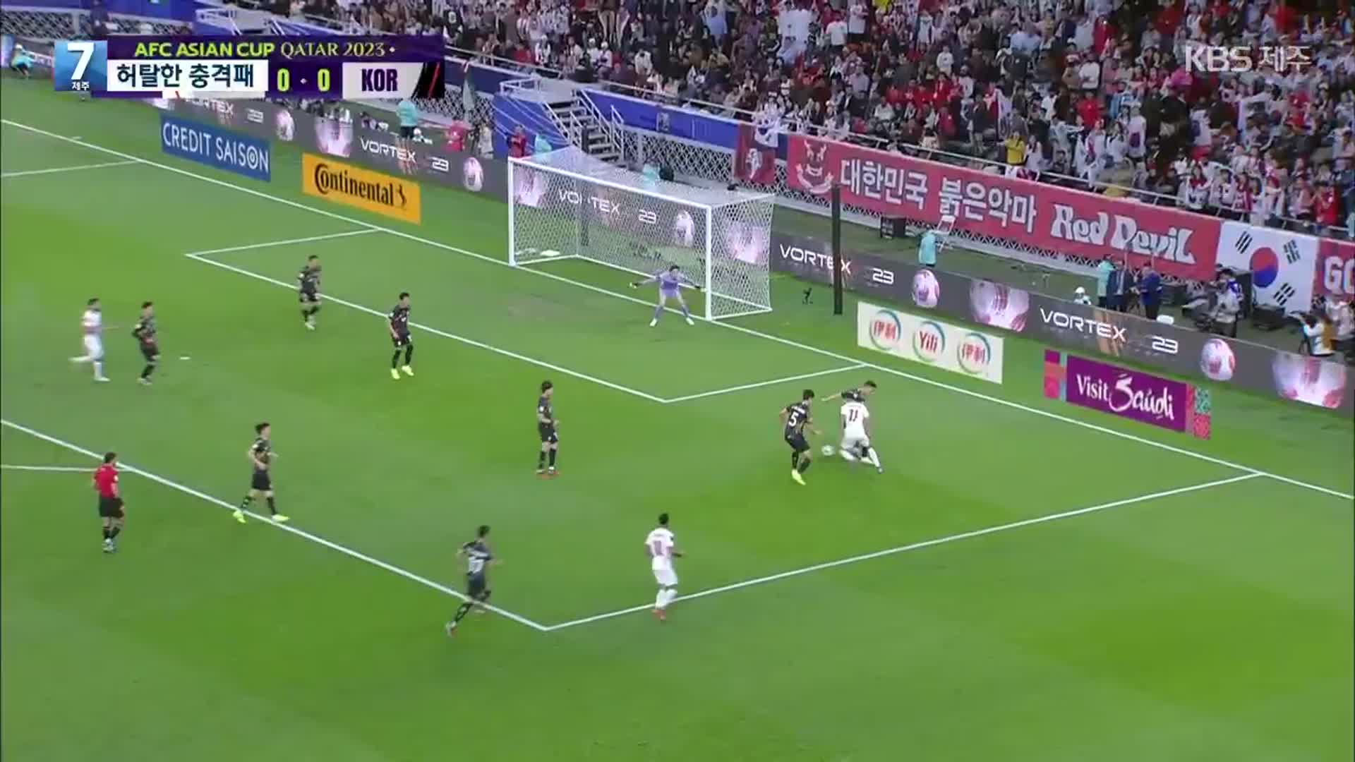 ‘유효슈팅 0’ 축구대표팀 요르단에 충격패…아시안컵 4강 탈락