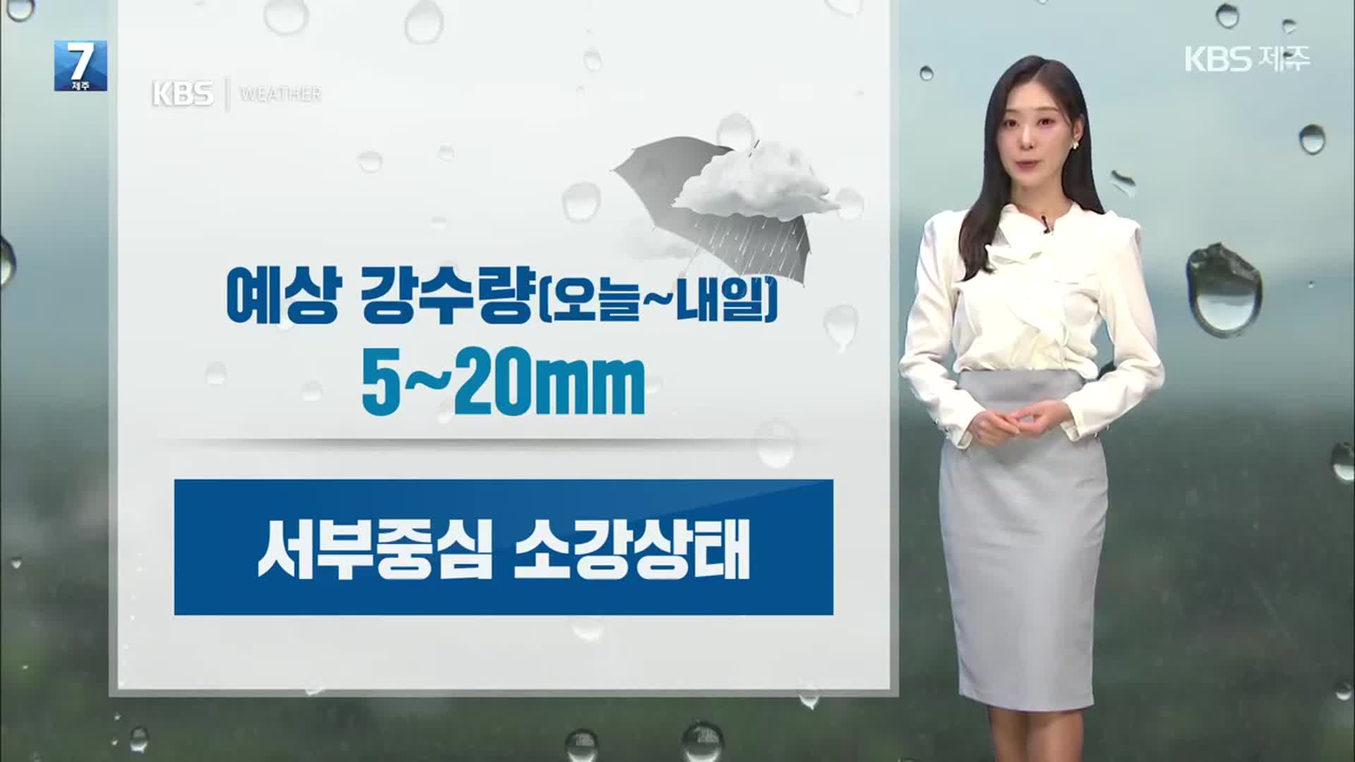 [날씨] 제주 내일도 흐리고 ‘비’…산지엔 최대 7cm ‘눈’