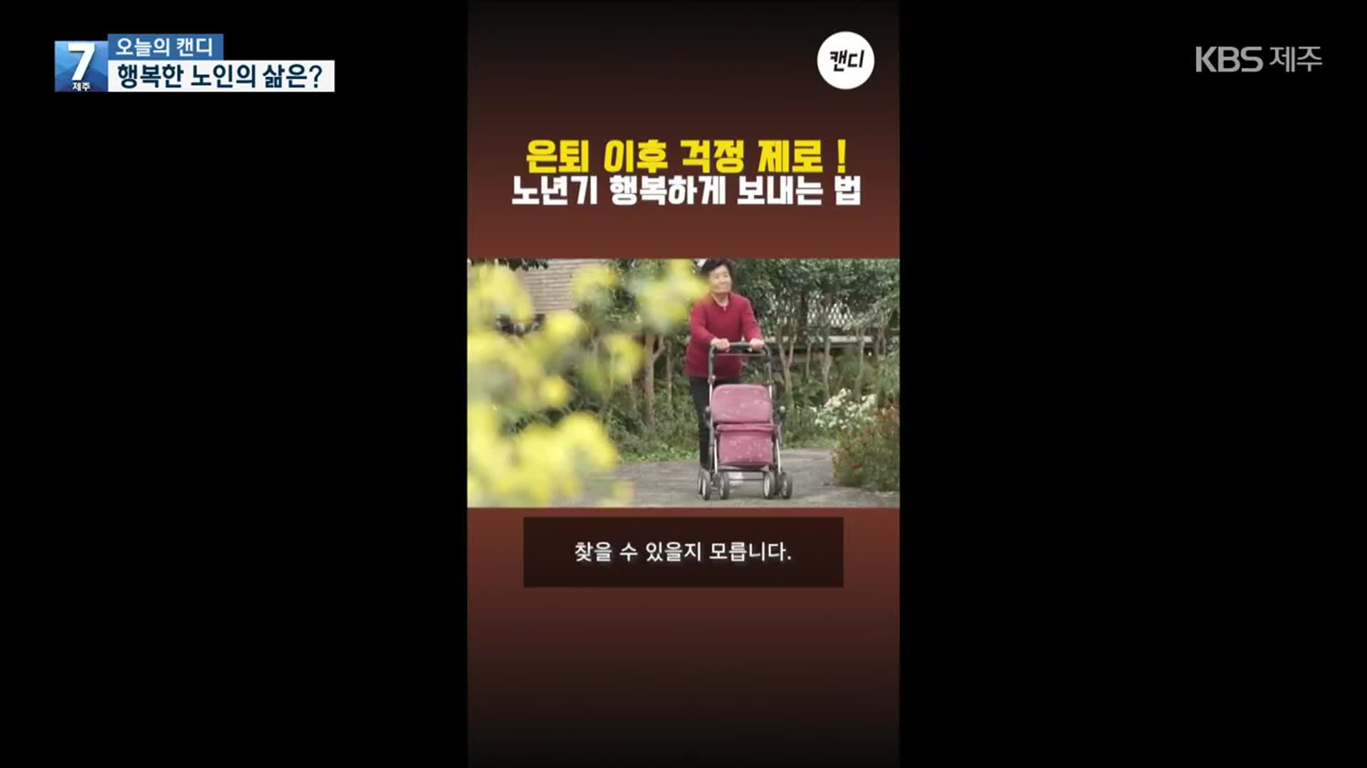 [오늘의 캔디] 행복한 노인의 삶은?