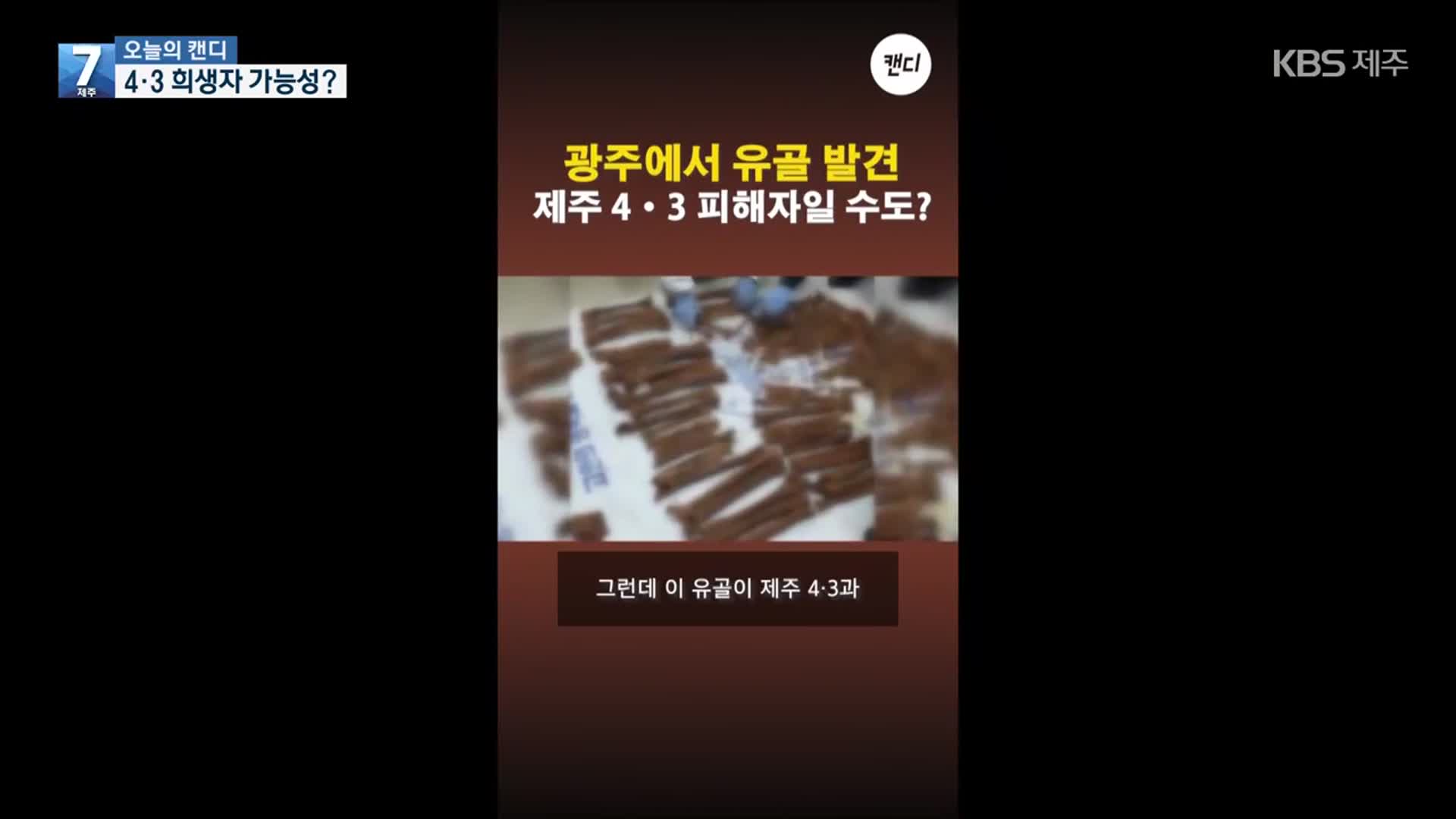 [오늘의 캔디] 4·3 희생자 가능성?