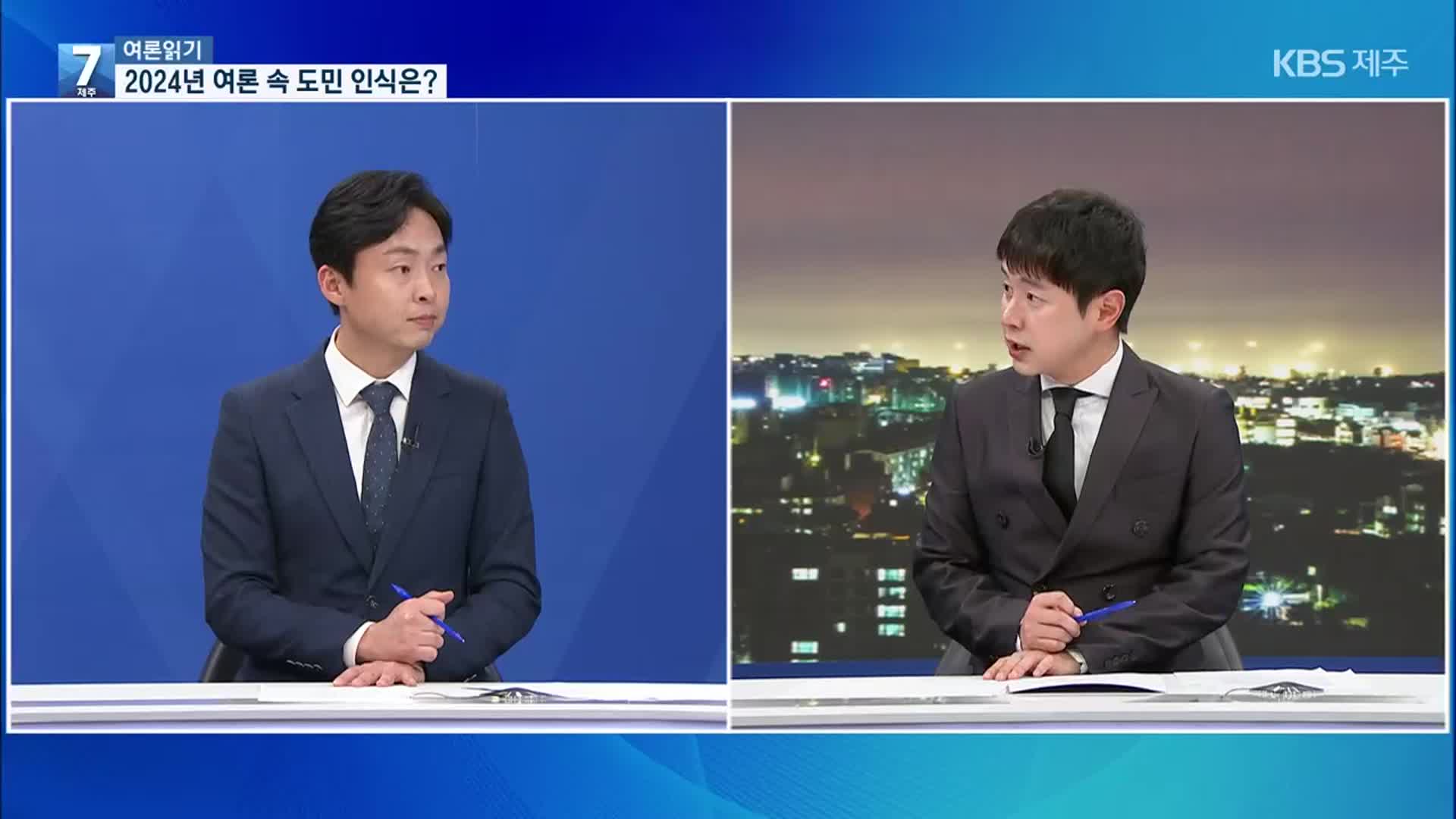 [여론읽기] KBS 연말 여론조사에 나타난 도민 민심은?