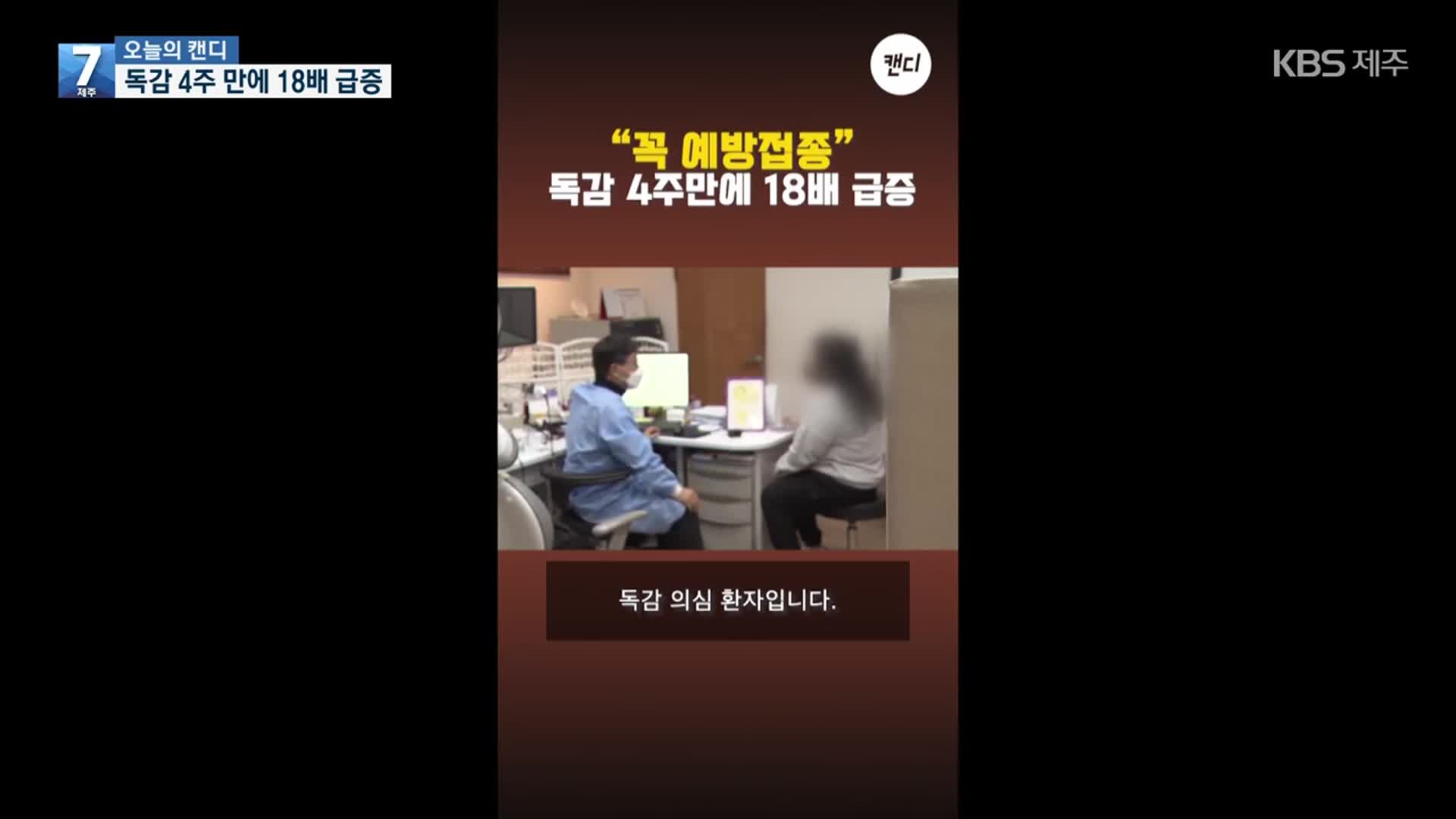 [오늘의 캔디] 독감 4주 만에 18배 급증