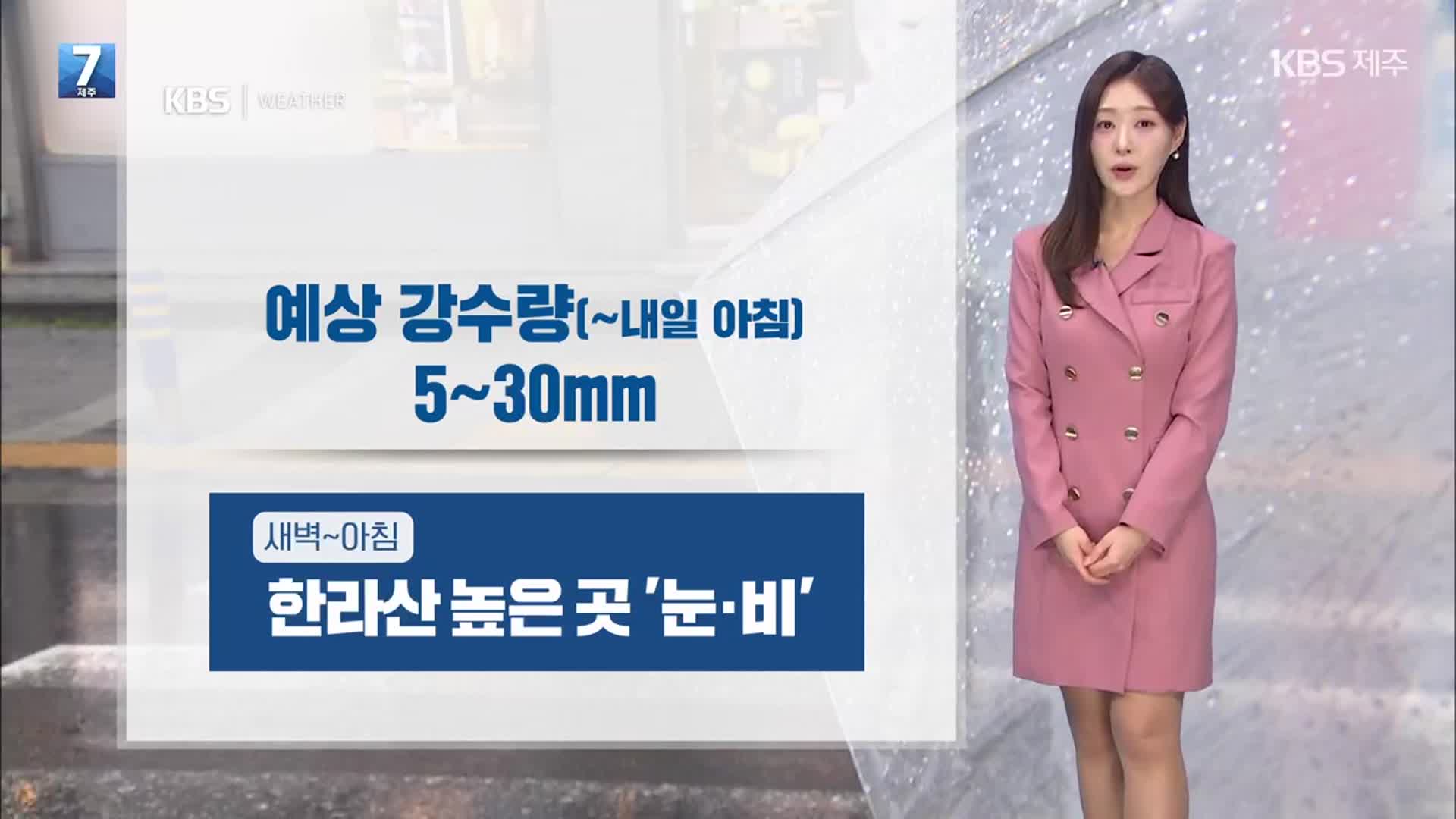 [날씨] 내일 아침까지 5~30mm 비…기온 뚝↓, 찬 바람 강해