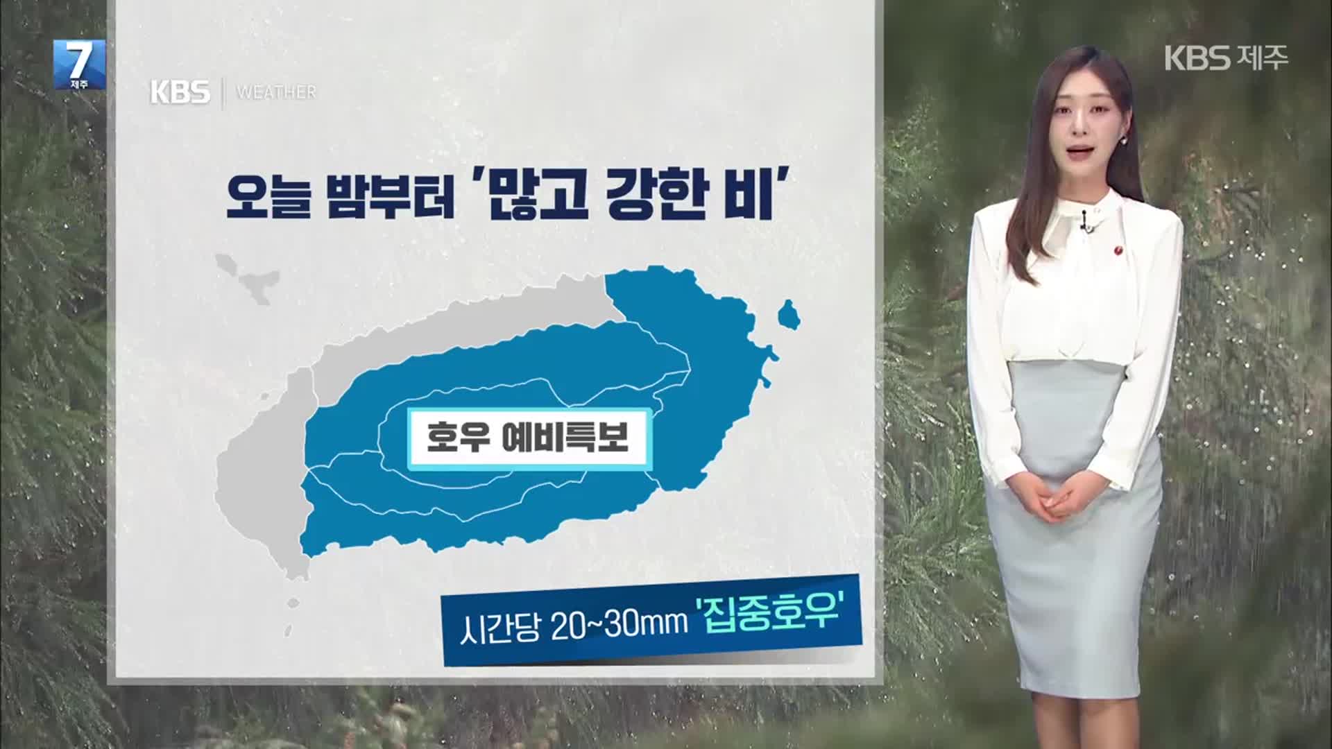 [날씨] 제주 내일 밤까지 ‘강한 비바람’…최대 120mm↑
