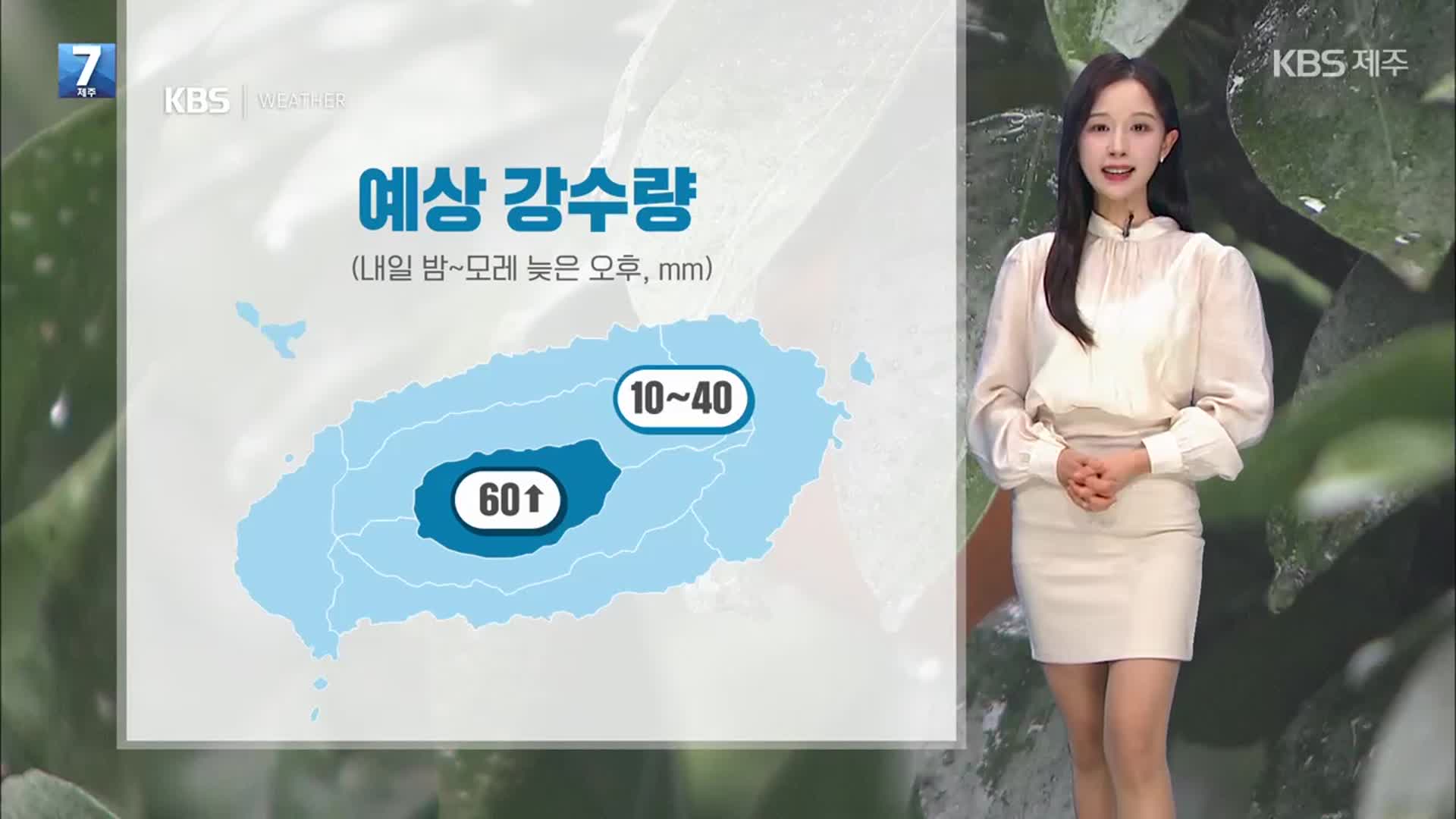 [날씨] 제주 내일밤부터 모레까지 ‘비’ 소식…한낮 초여름 더위