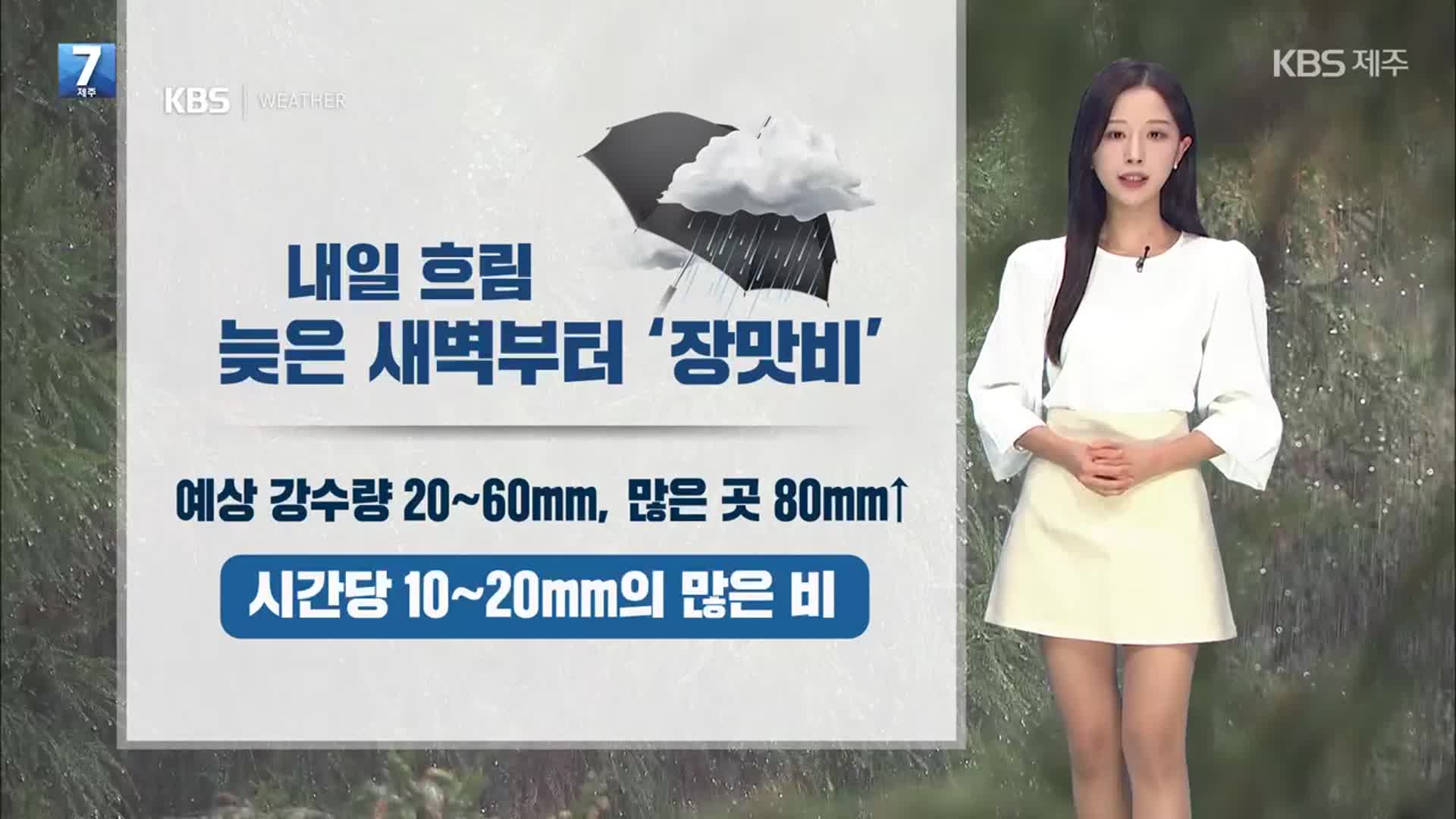 [날씨] 제주 내일 흐리고 늦은 새벽부터 첫 ‘장맛비’…바다안개 주의