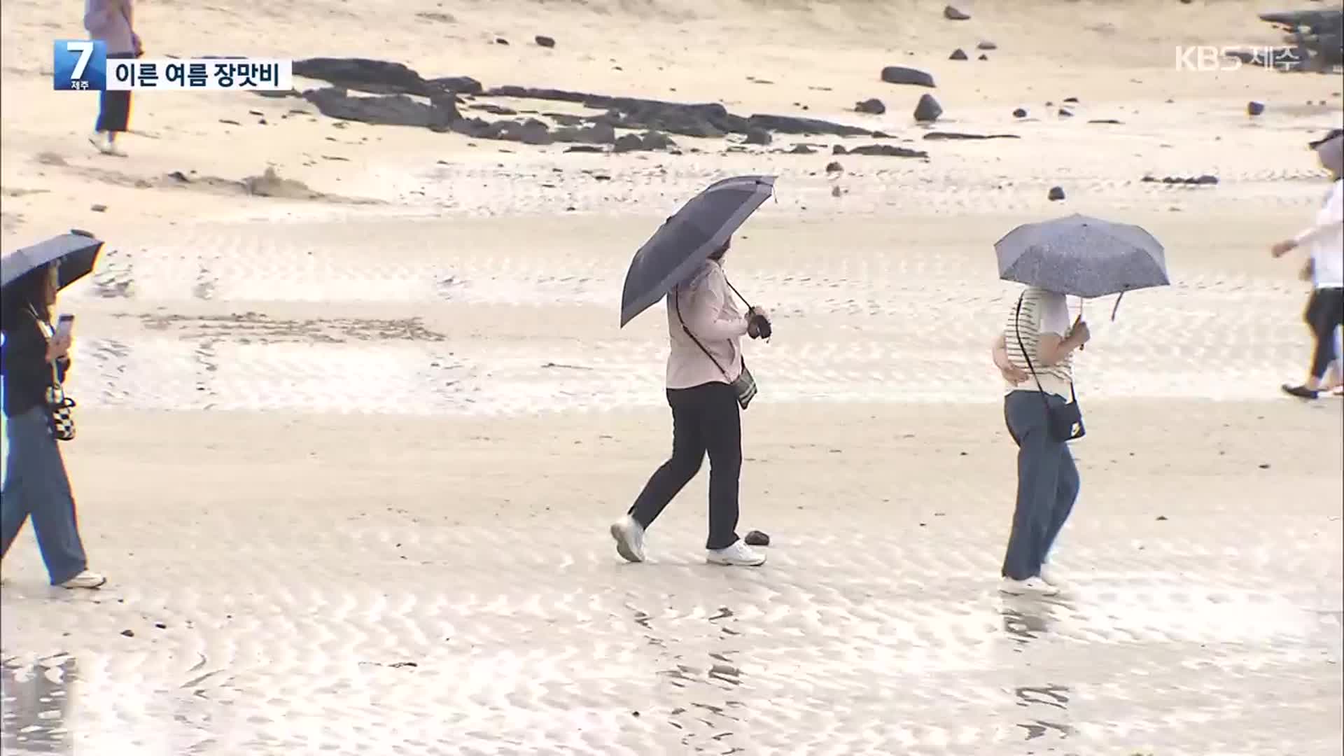 제주에 이른 장마 시작…제1호 태풍도 북상