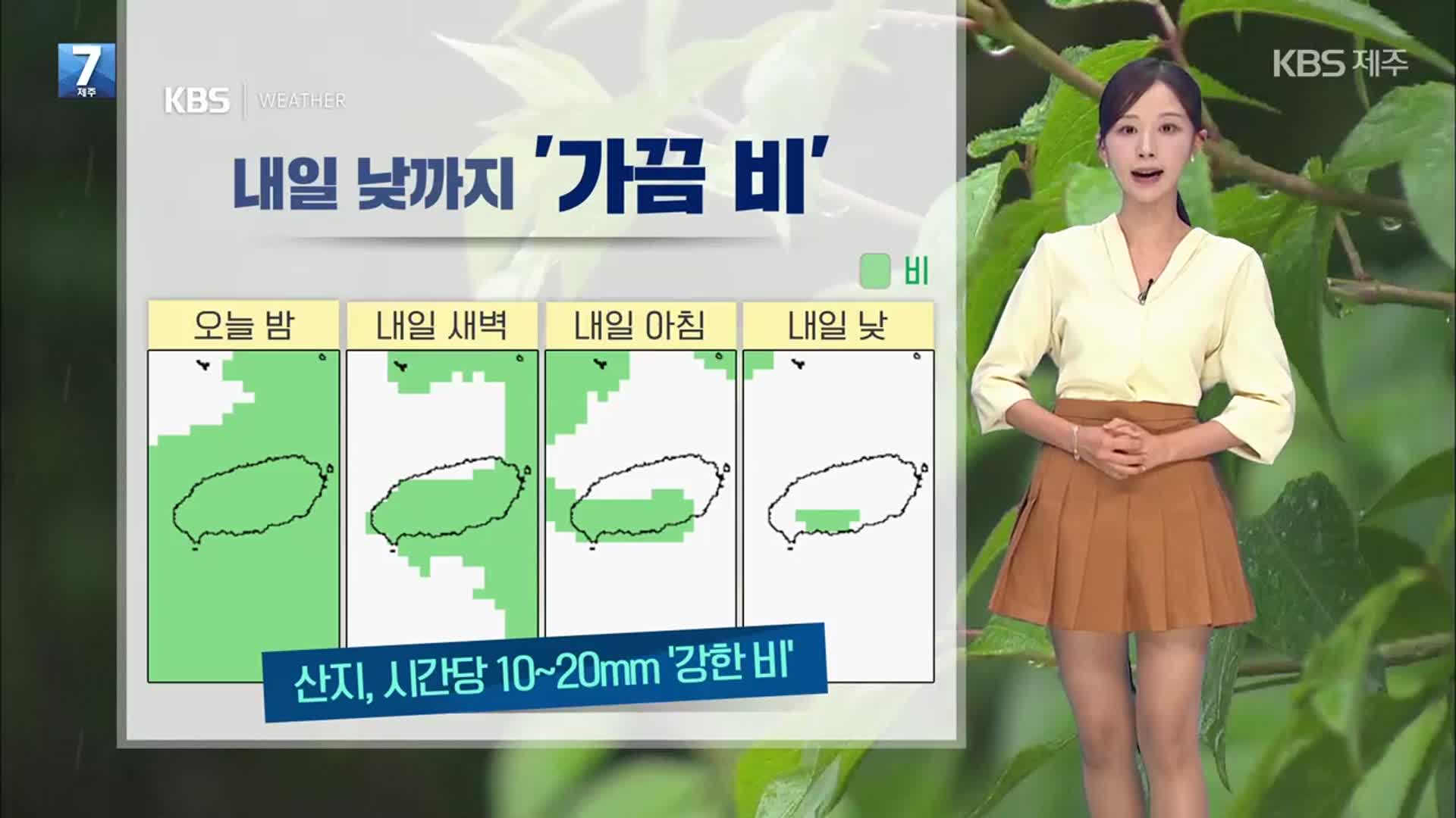 [날씨] 제주 밤부터 산지 중심 ‘강한 비’…곳곳 안개 주의